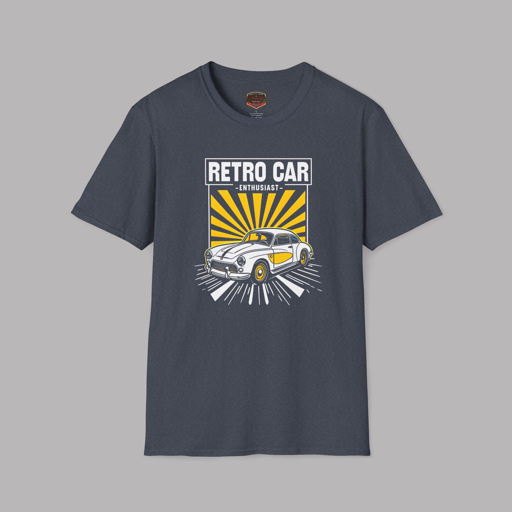 Retro Car Enthusiast Sunburst Tee | Vintage Car Gift Shirt