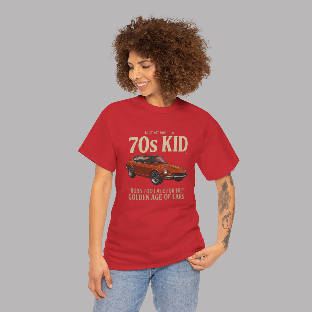 70s Kid Classic Car Tee – Born Too Late for the Golden Age