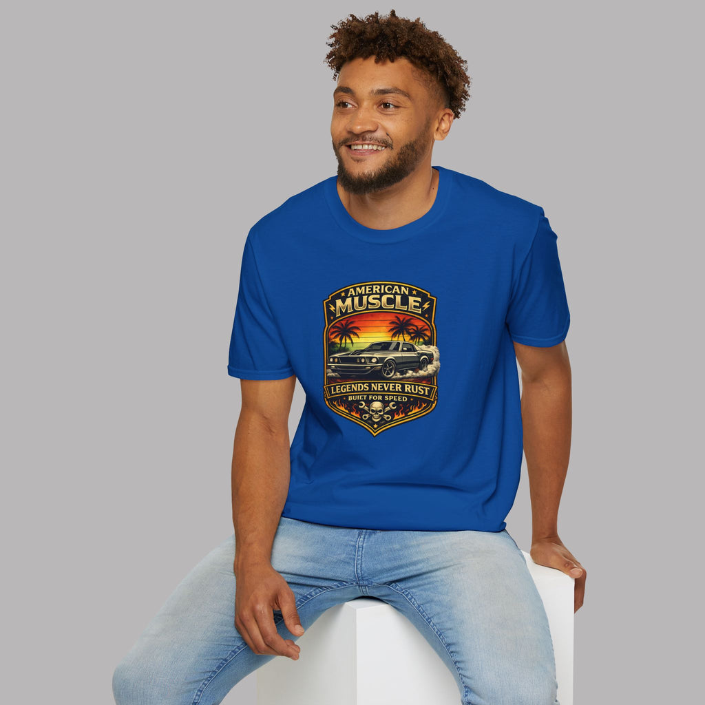 Legends Never Rust American Muscle Tee | Classic Car Shirt