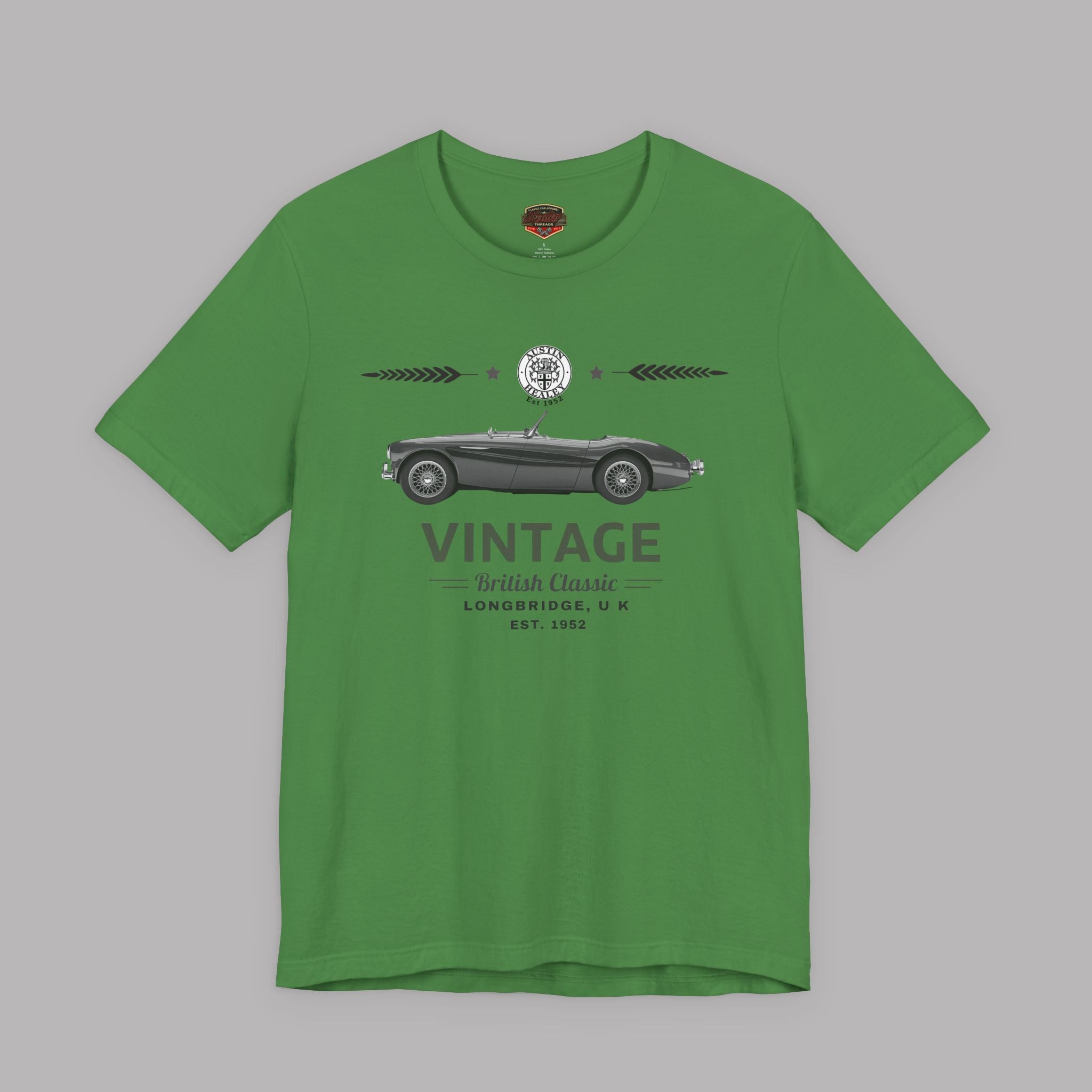 Vintage British Roadster T-shirt | Classic Car Badge Gift Tee