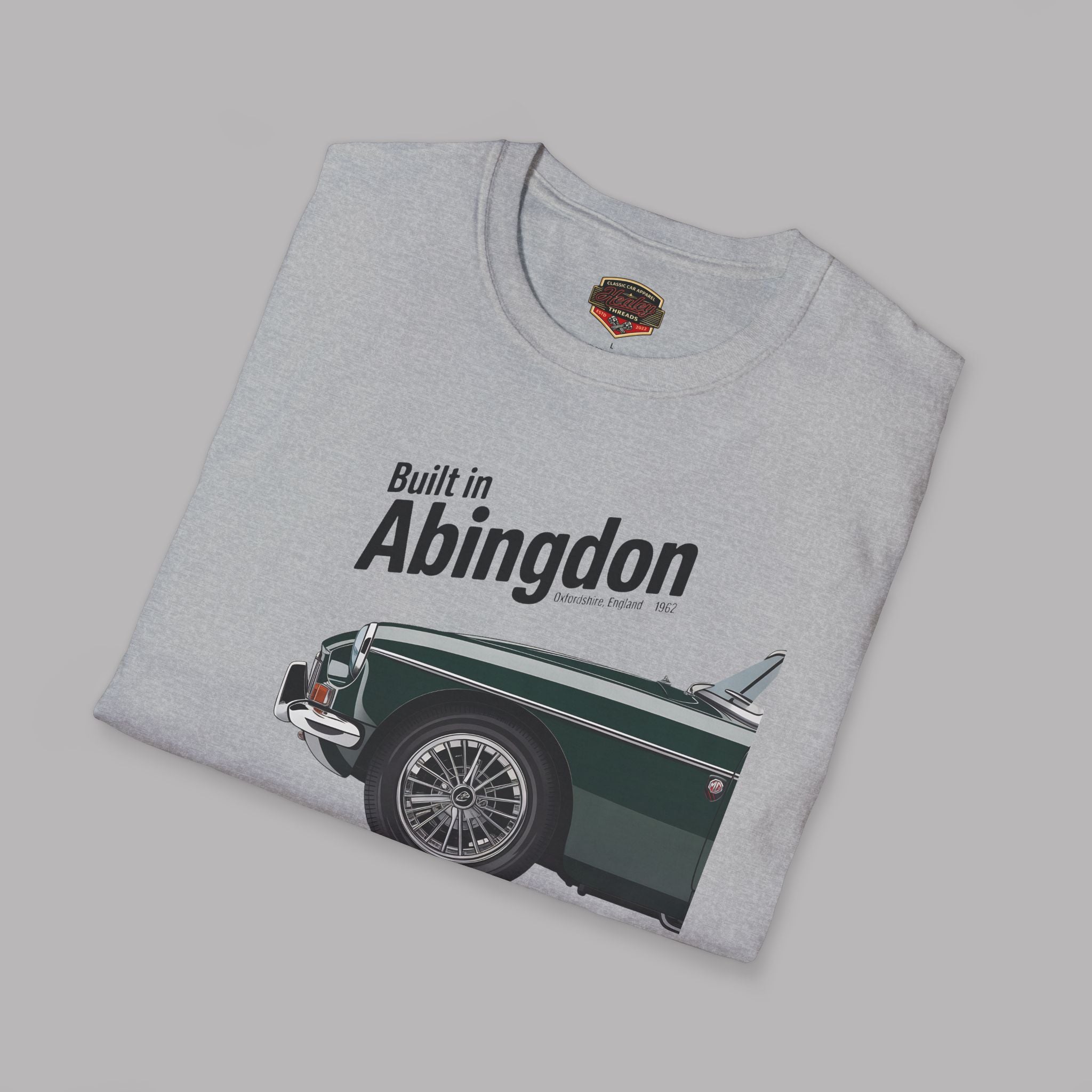 Built in Abingdon MG Roadster T-Shirt | Classic British Car Tee