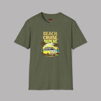Beach Cruise Repeat Tee - Retro Palm Sunset Shirt