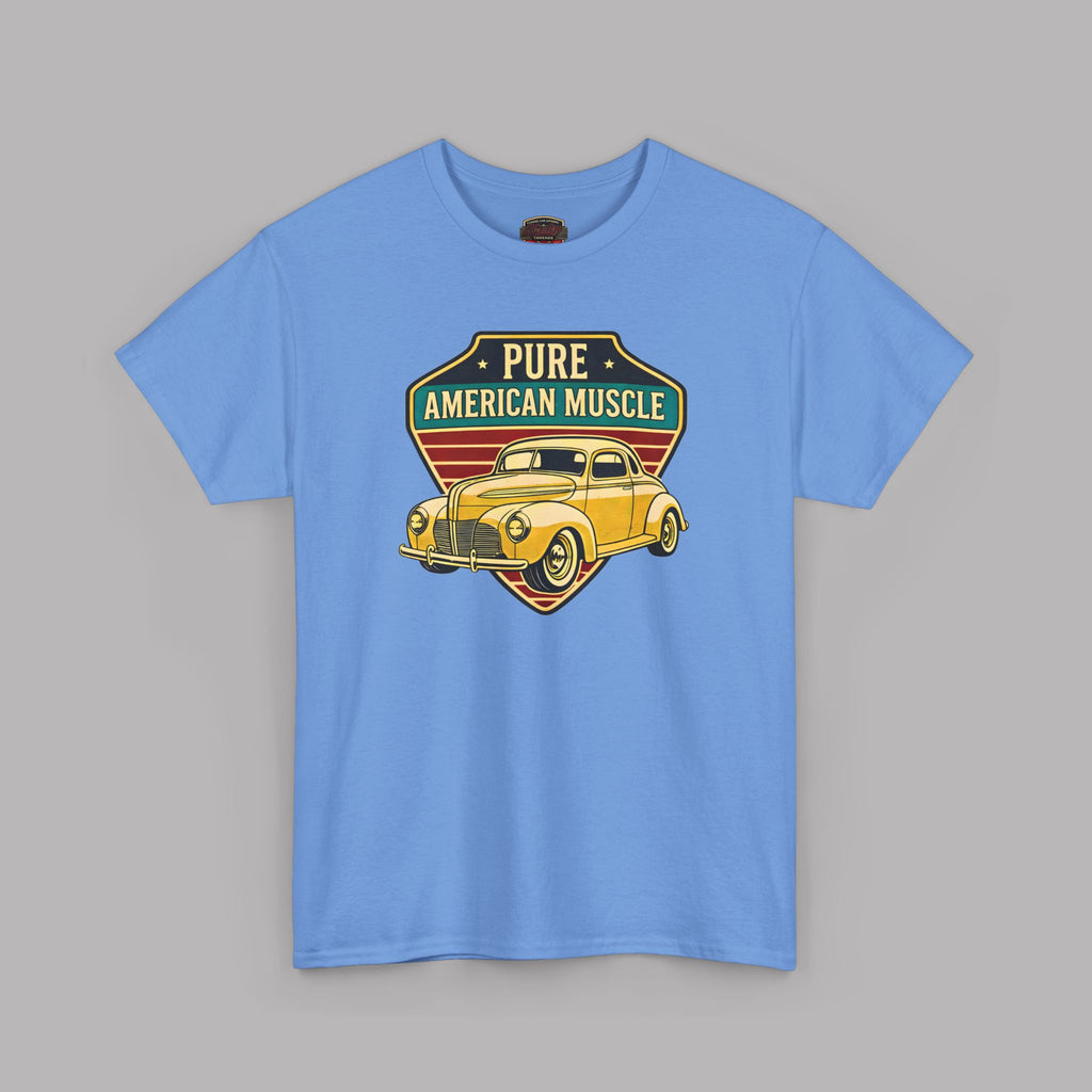 Yellow Hot Rod Shield Tee | Vintage Coupe Graphic Shirt