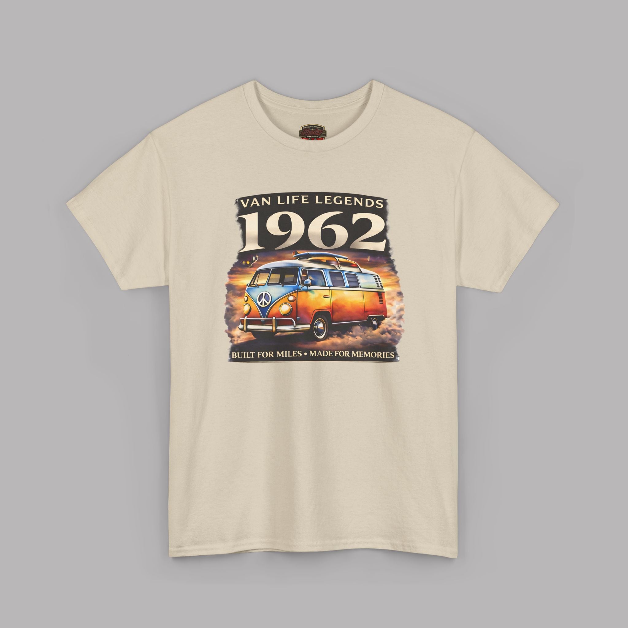 Vintage VW Camper Van T-Shirt - Van Life Legends 1962 Tee