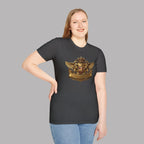 Crowned Lion Crest Tee | Vintage Roadster Gift Shirt