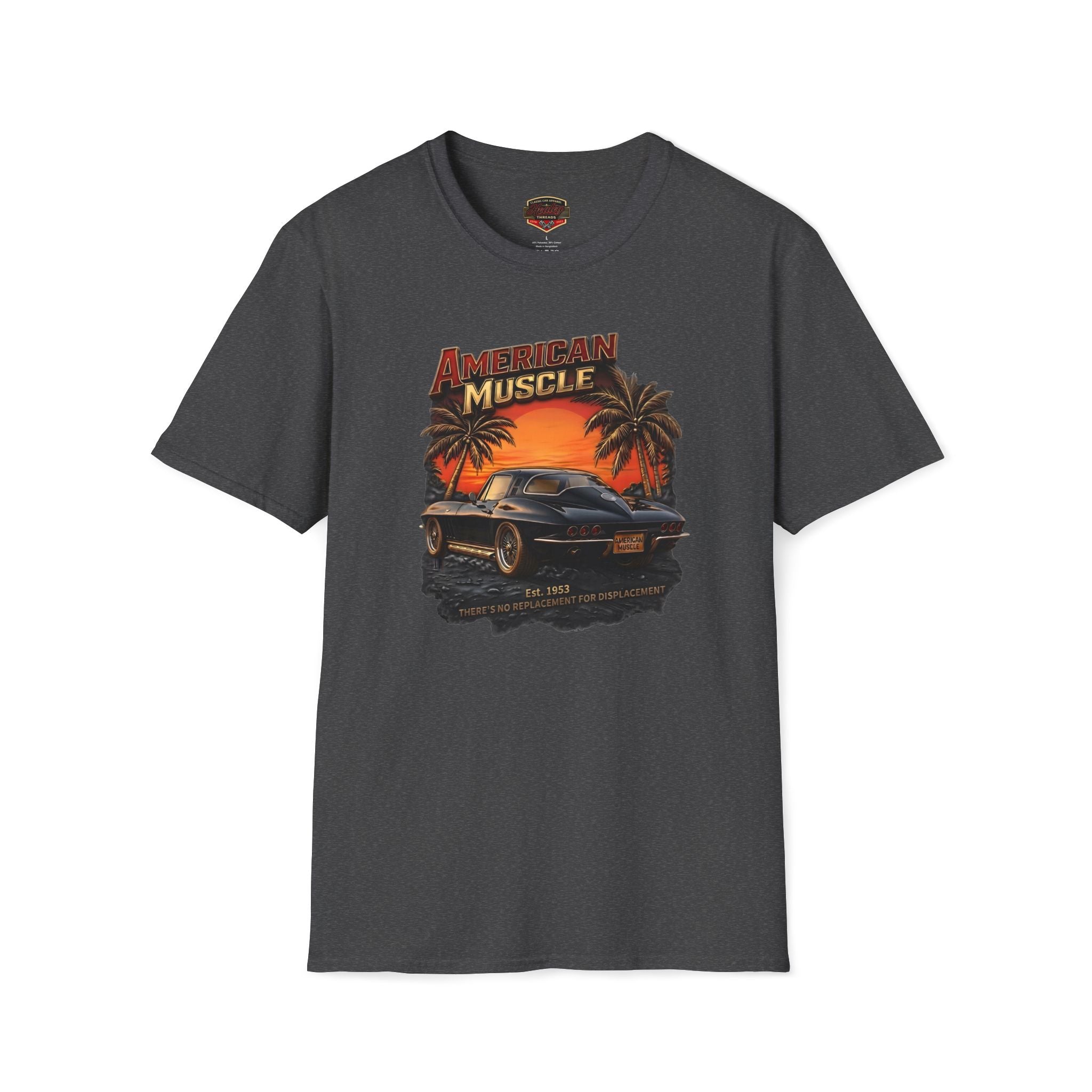American Muscle Sunset T-Shirt - Retro Sports Car Tee