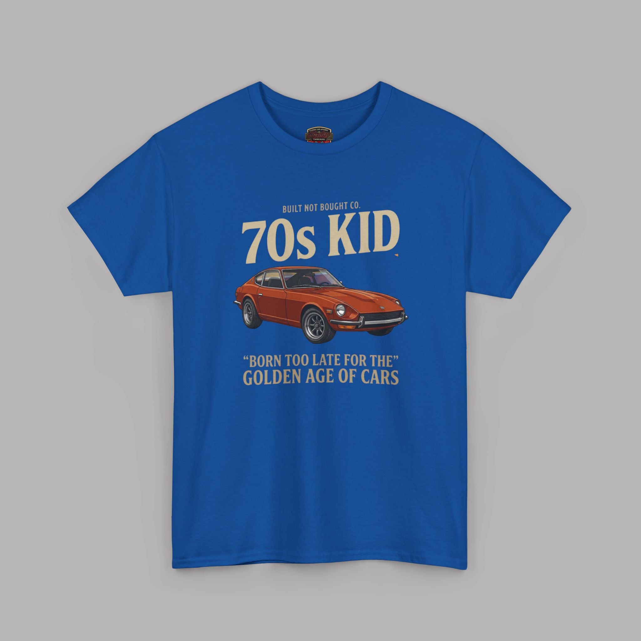 70s Kid Classic Car Tee – Born Too Late for the Golden Age