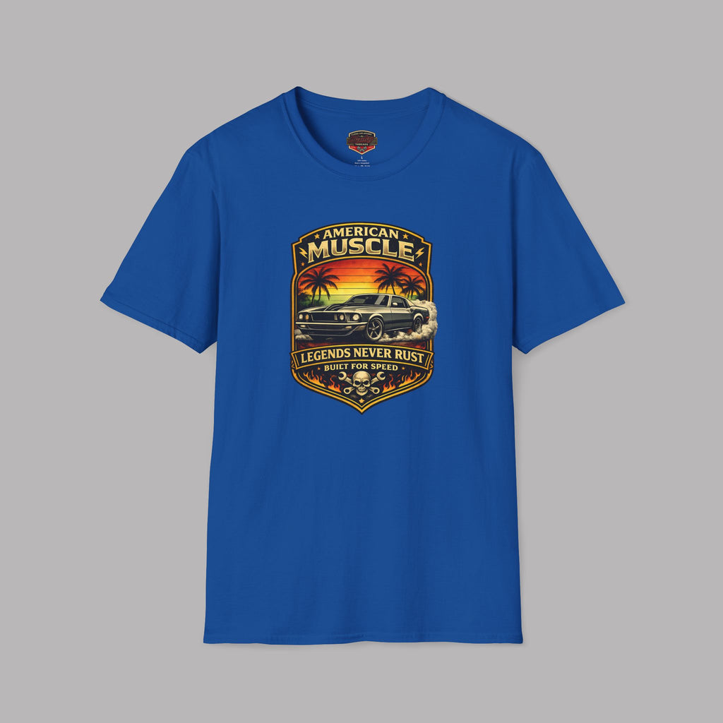 Legends Never Rust American Muscle Tee | Classic Car Shirt