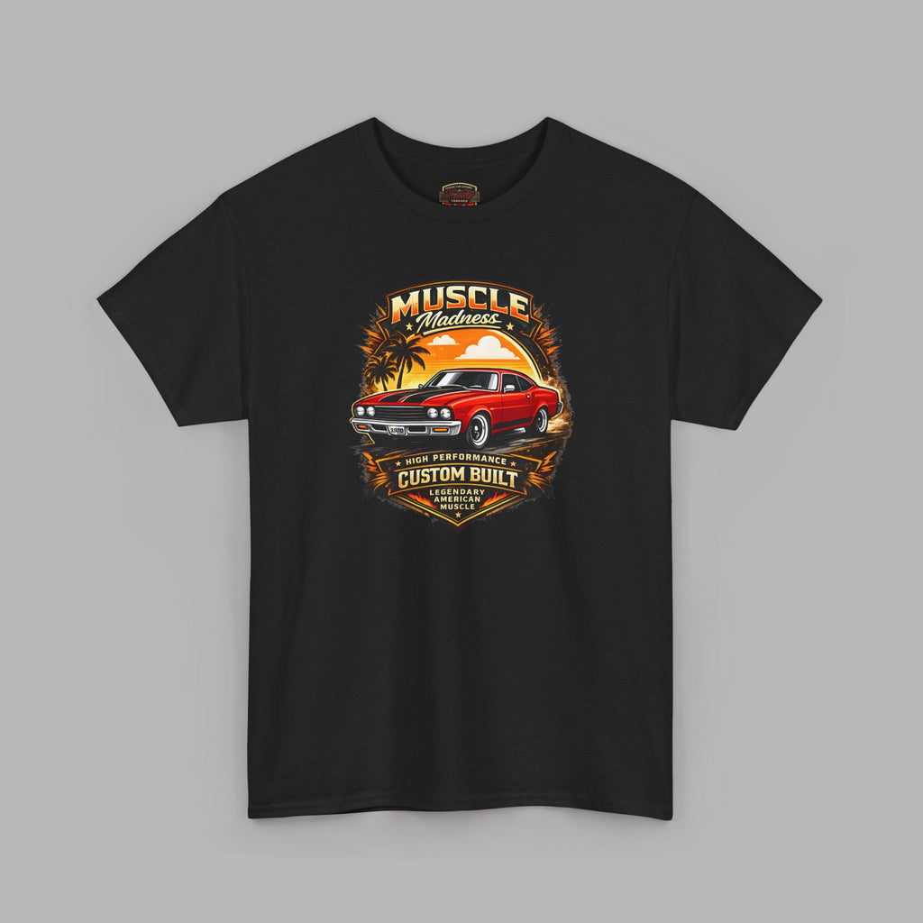 Vintage Chevy Muscle Car T Shirt – Retro Sunset Classic Tee