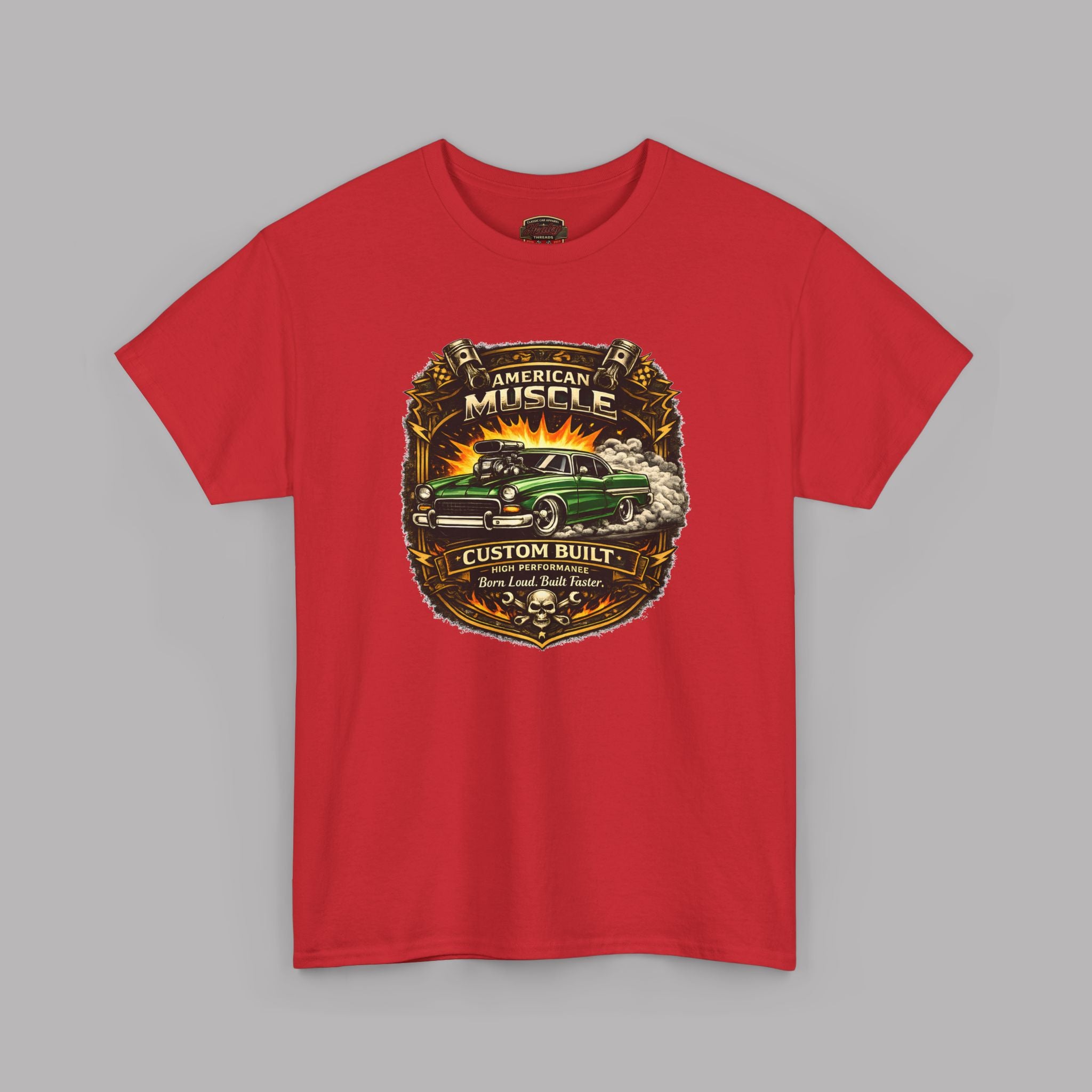American Muscle Custom Built Tee | Retro Hot Rod Shirt