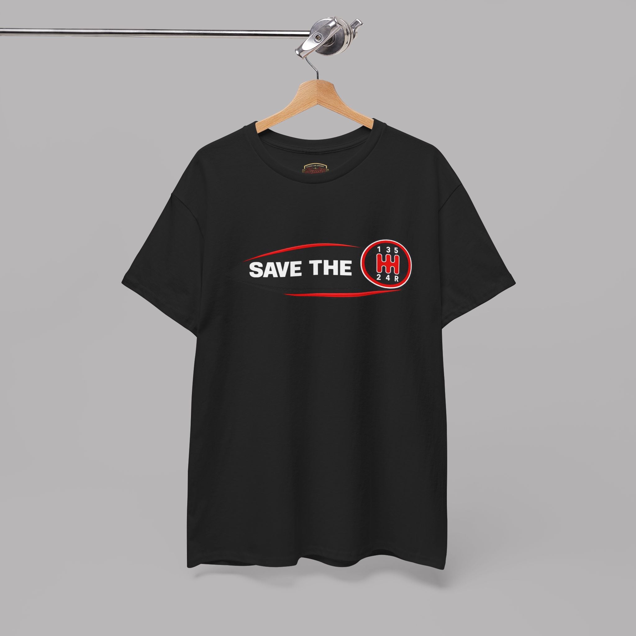 Save the Manual T-Shirt – Retro Shift Pattern Tee