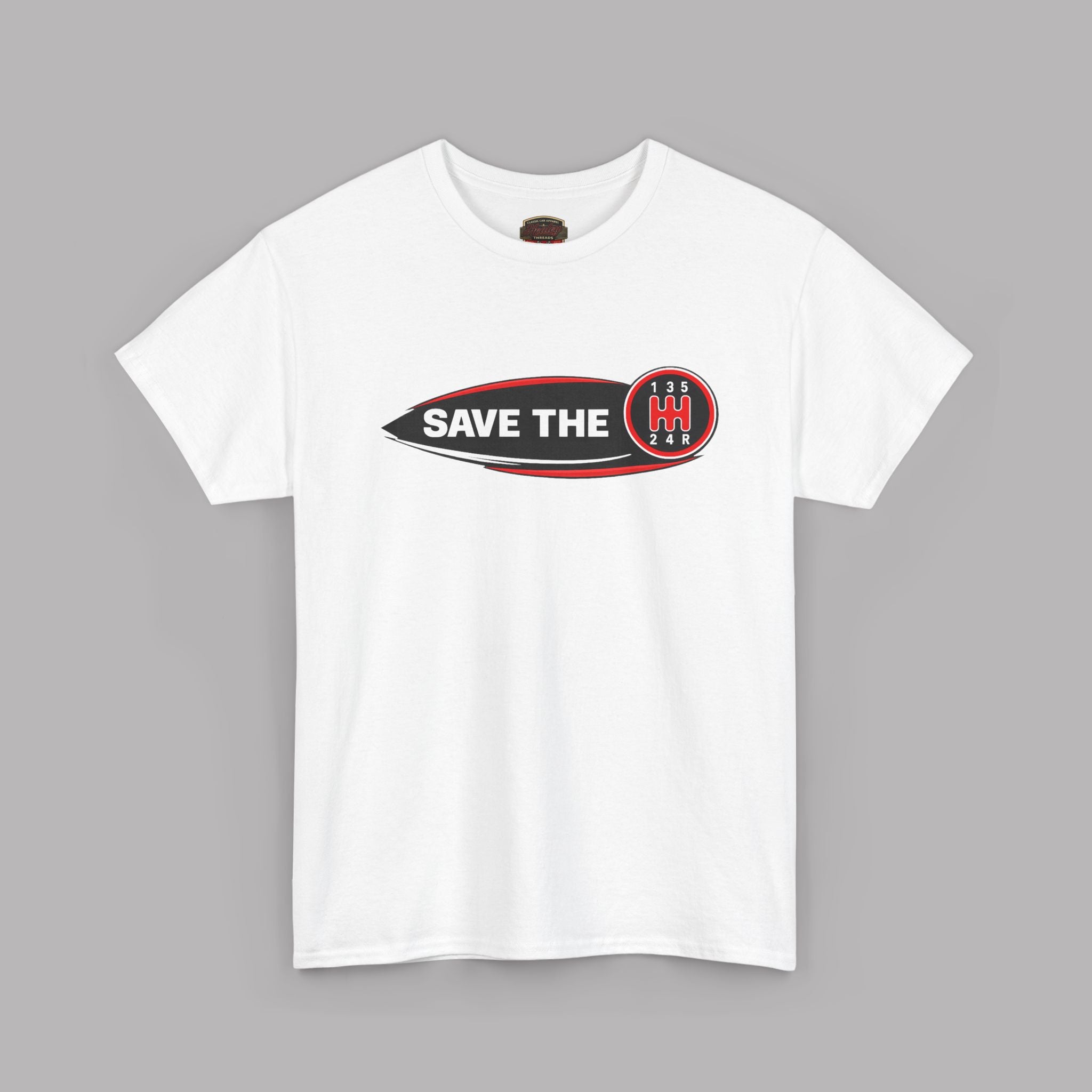 Save the Manual T-Shirt – Retro Shift Pattern Tee