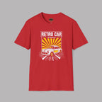 Retro Car Enthusiast Sunburst Tee | Vintage Car Gift Shirt