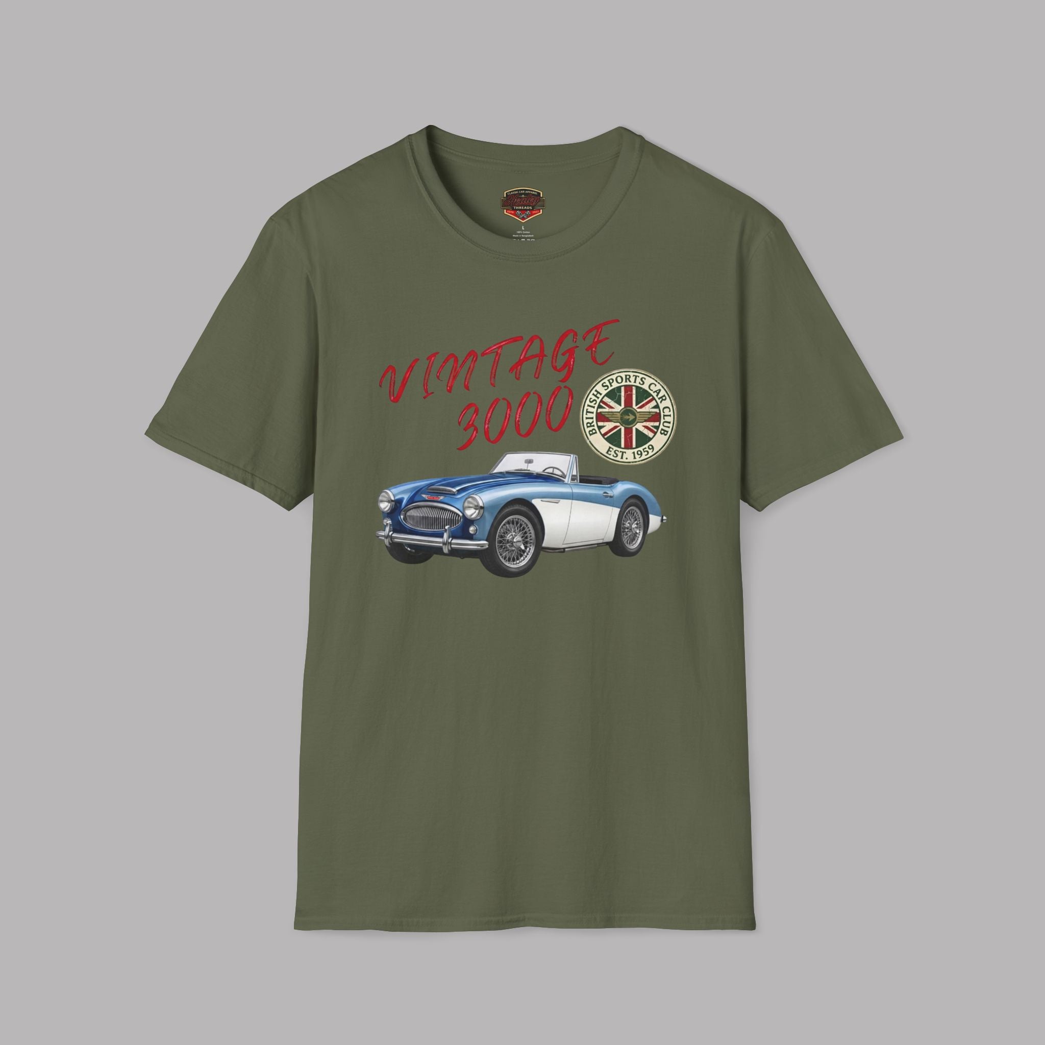 Vintage Roadster Club Tee | Classic British Sports Car Gift