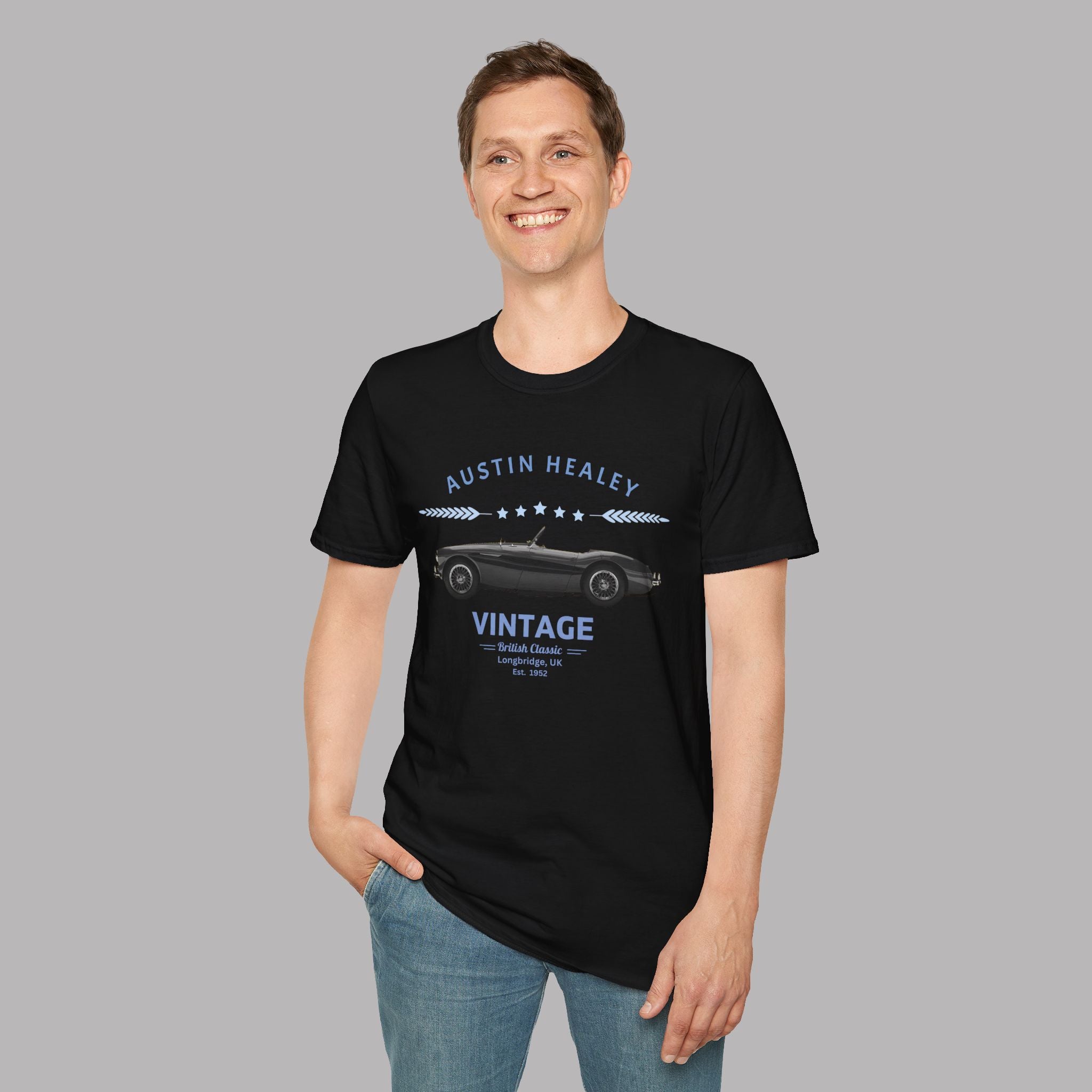 Vintage British Roadster Classic Sports Car Tee