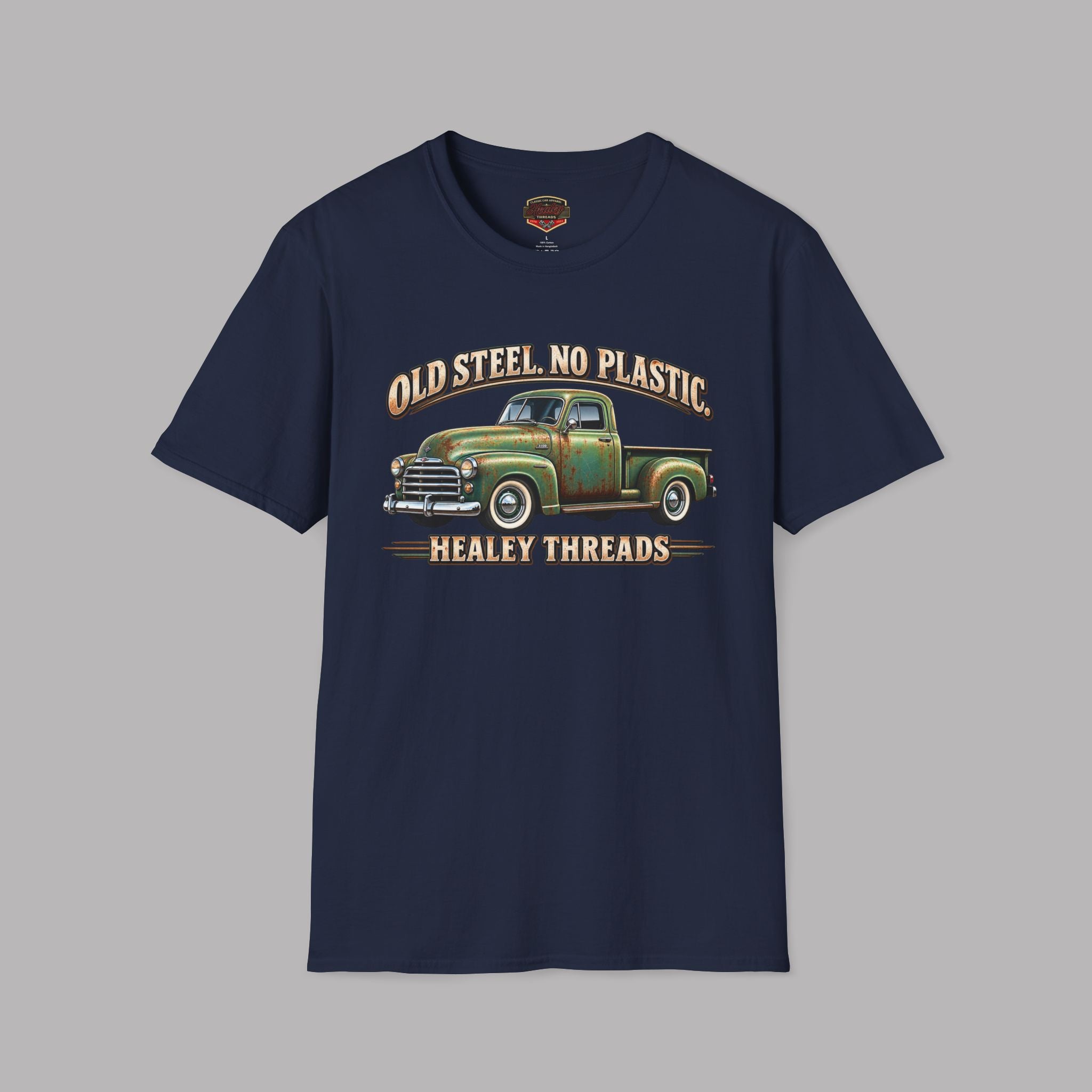 Old Steel No Plastic Truck Tee | Classic Pickup Gift Shirt