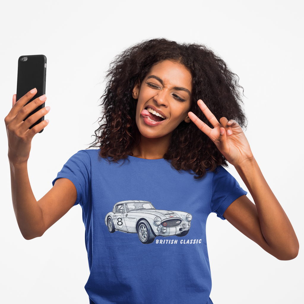 British Classic Car T-Shirt - Vintage Motoring Style Tee