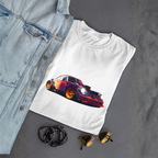 Abstract 3D Sports Car T-Shirt - Cool Automotive Art Design