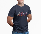 Abstract 3D Sports Car T-Shirt - Cool Automotive Art Design