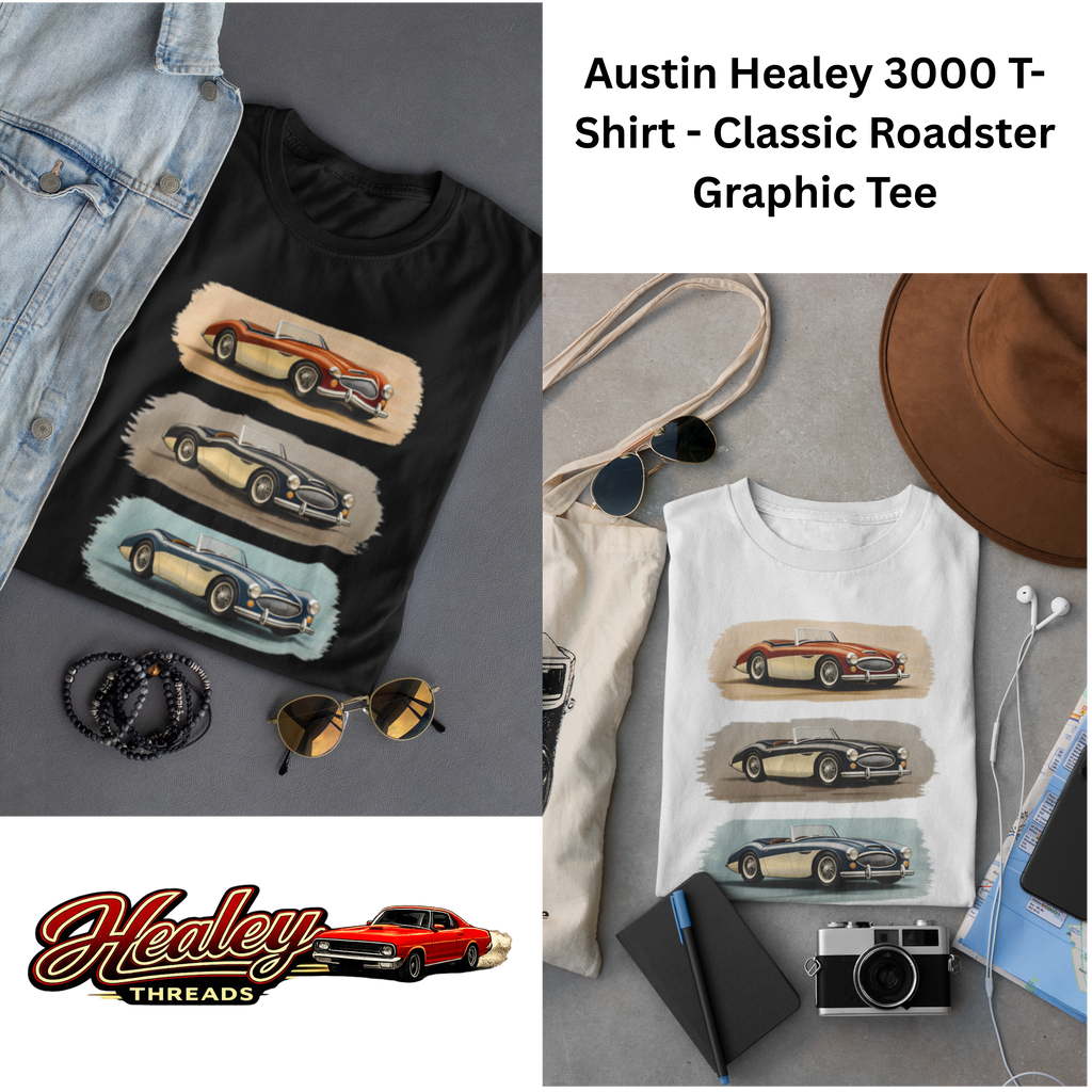 Austin Healey Vintage T-Shirt – Classic Roadster Trio Tee