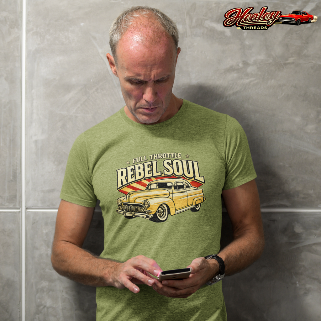 Vintage Muscle Car T-Shirt – Rebel Soul Retro Auto Tee