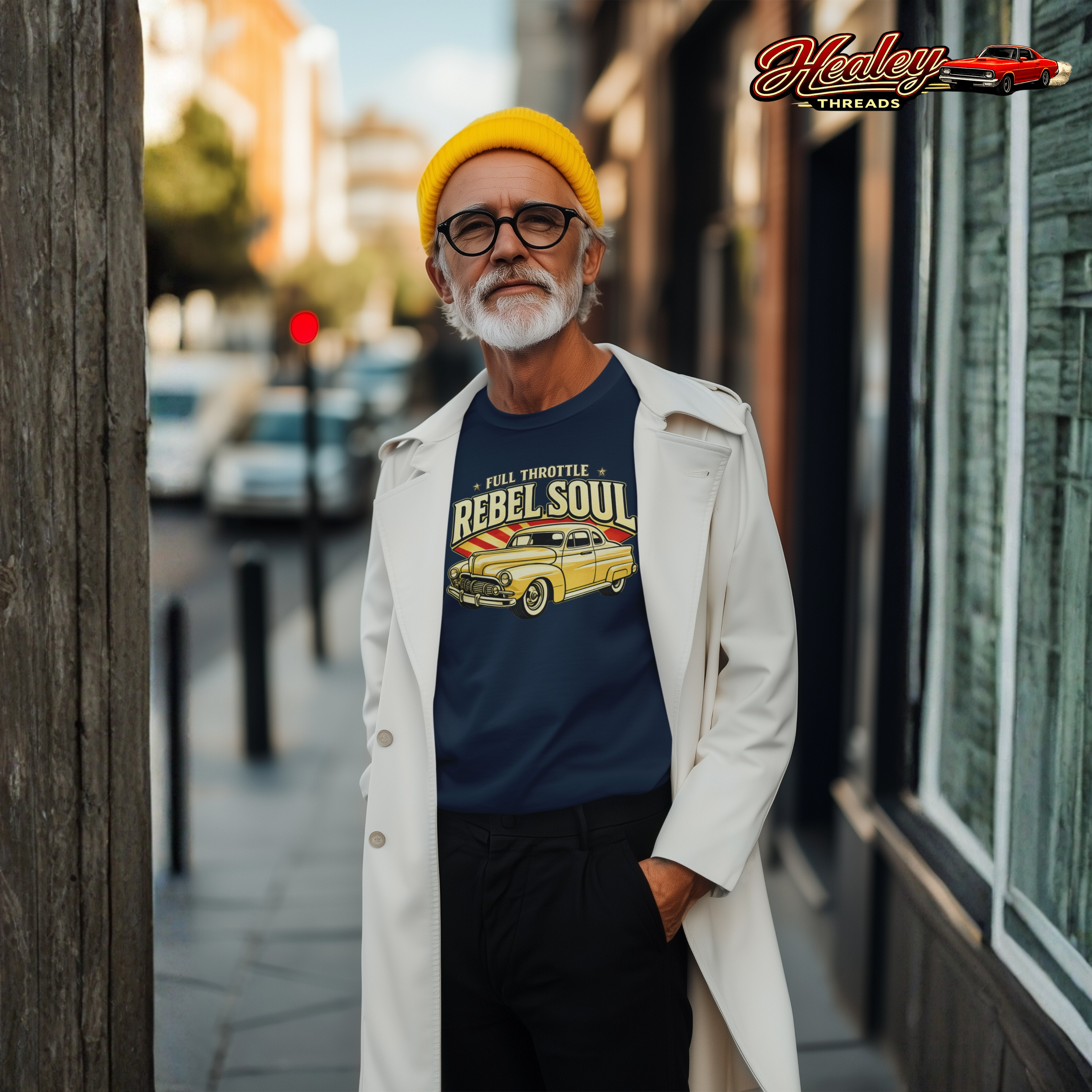 Full Throttle Rebel Soul Vintage Car T-Shirt - Retro Auto Tee