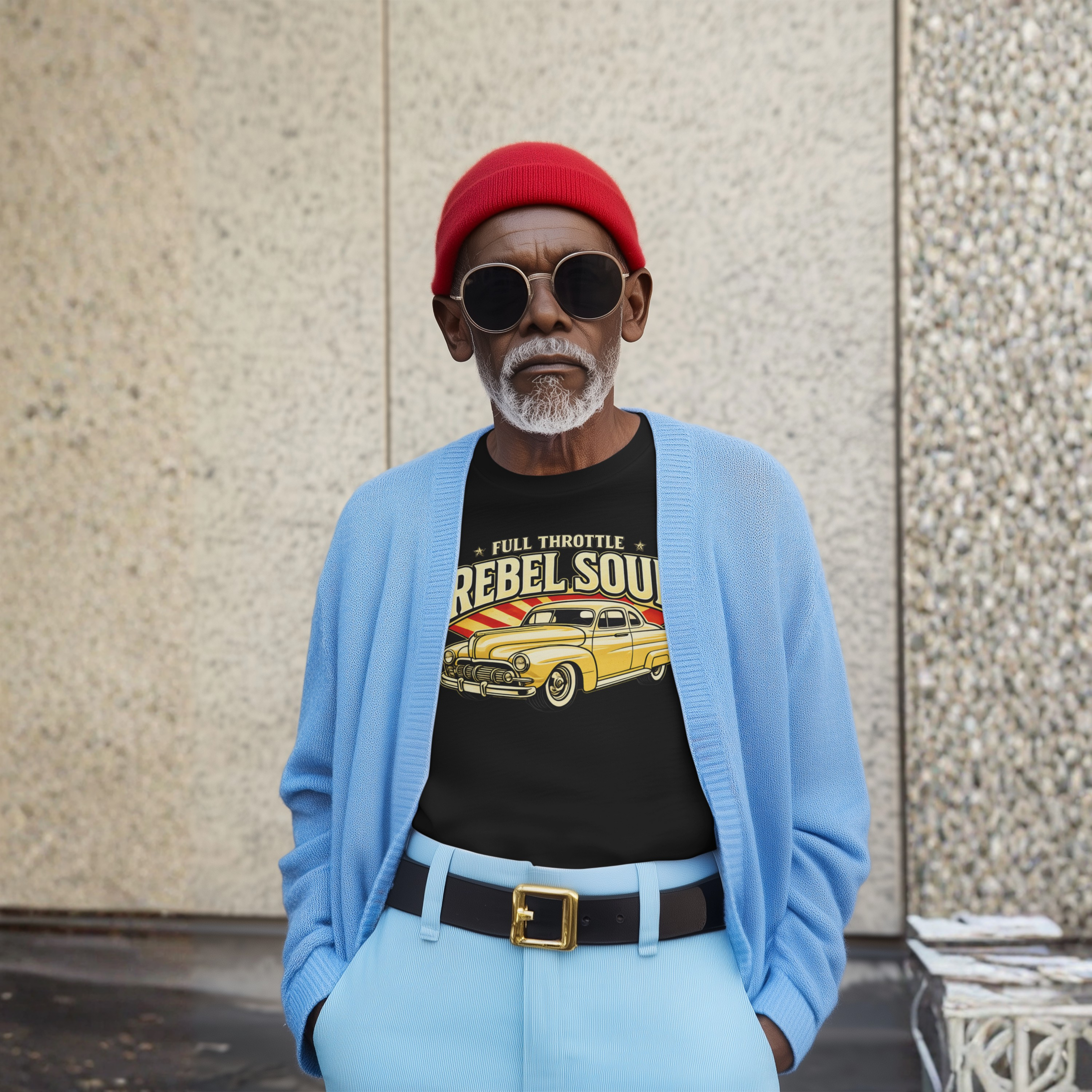 Full Throttle Rebel Soul Vintage Car T-Shirt - Retro Auto Tee