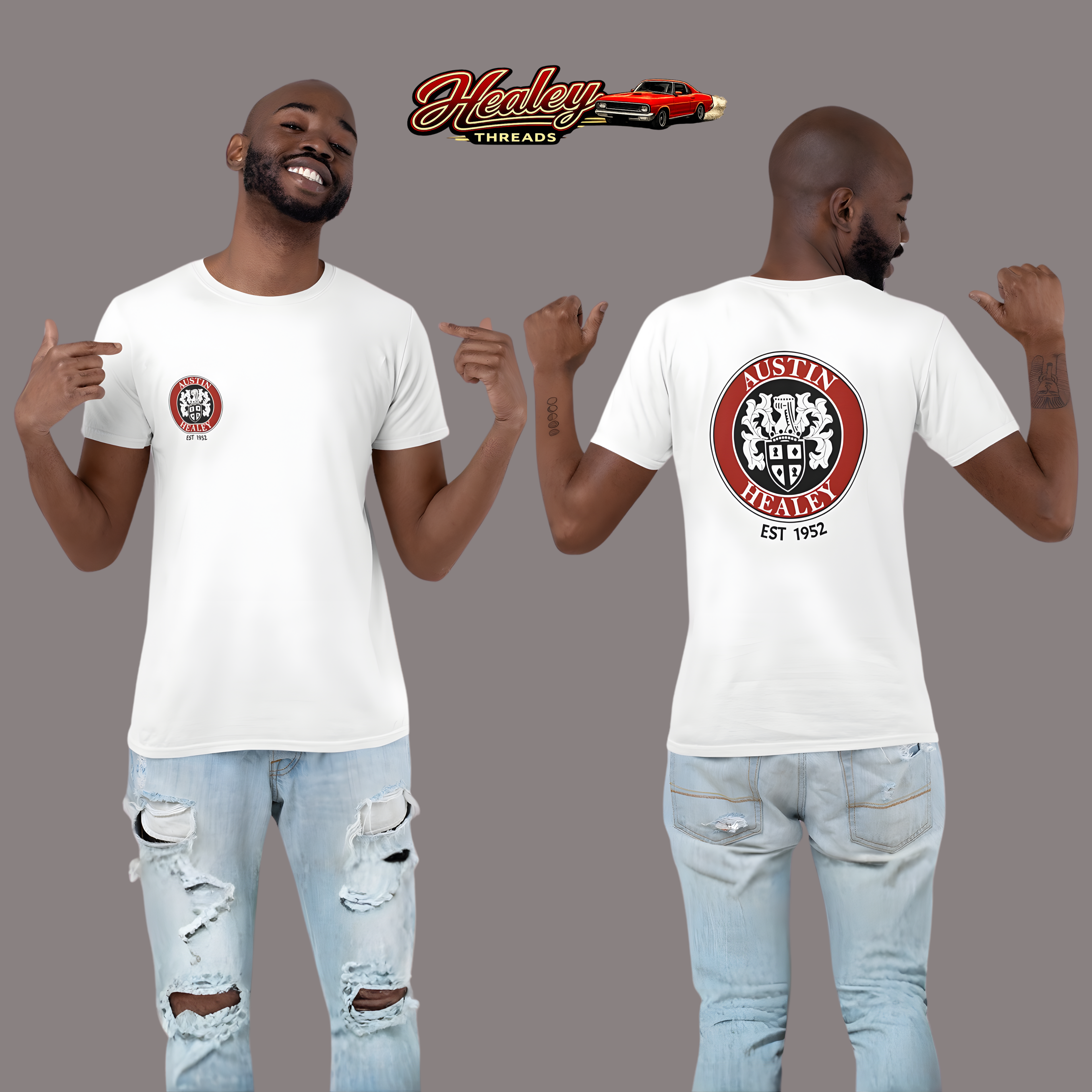 Austin Healey T Shirt – Classic British Crest Tee