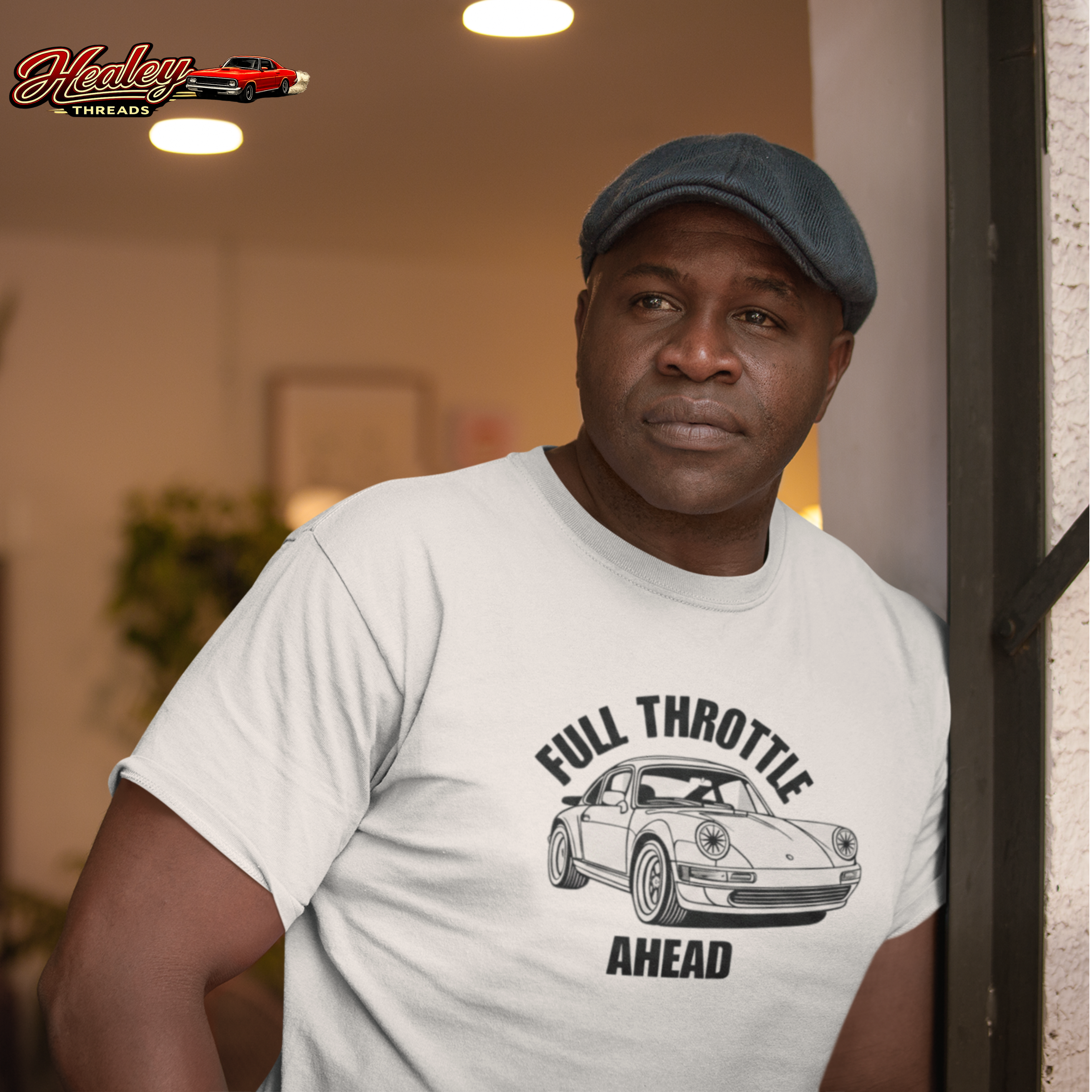 Full Throttle T-Shirt – Vintage Sports Car Graphic Tee