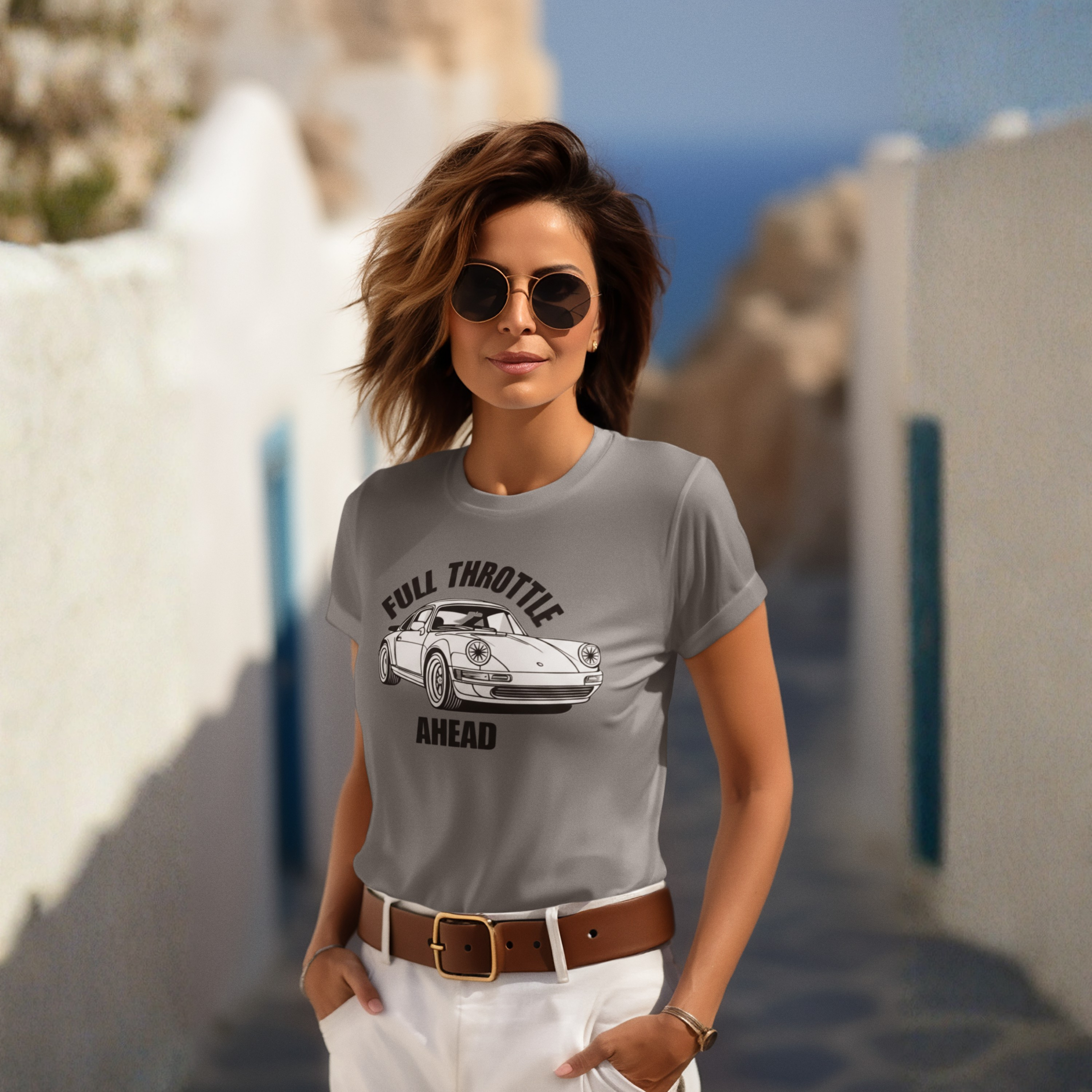 Full Throttle T-Shirt – Vintage Sports Car Graphic Tee