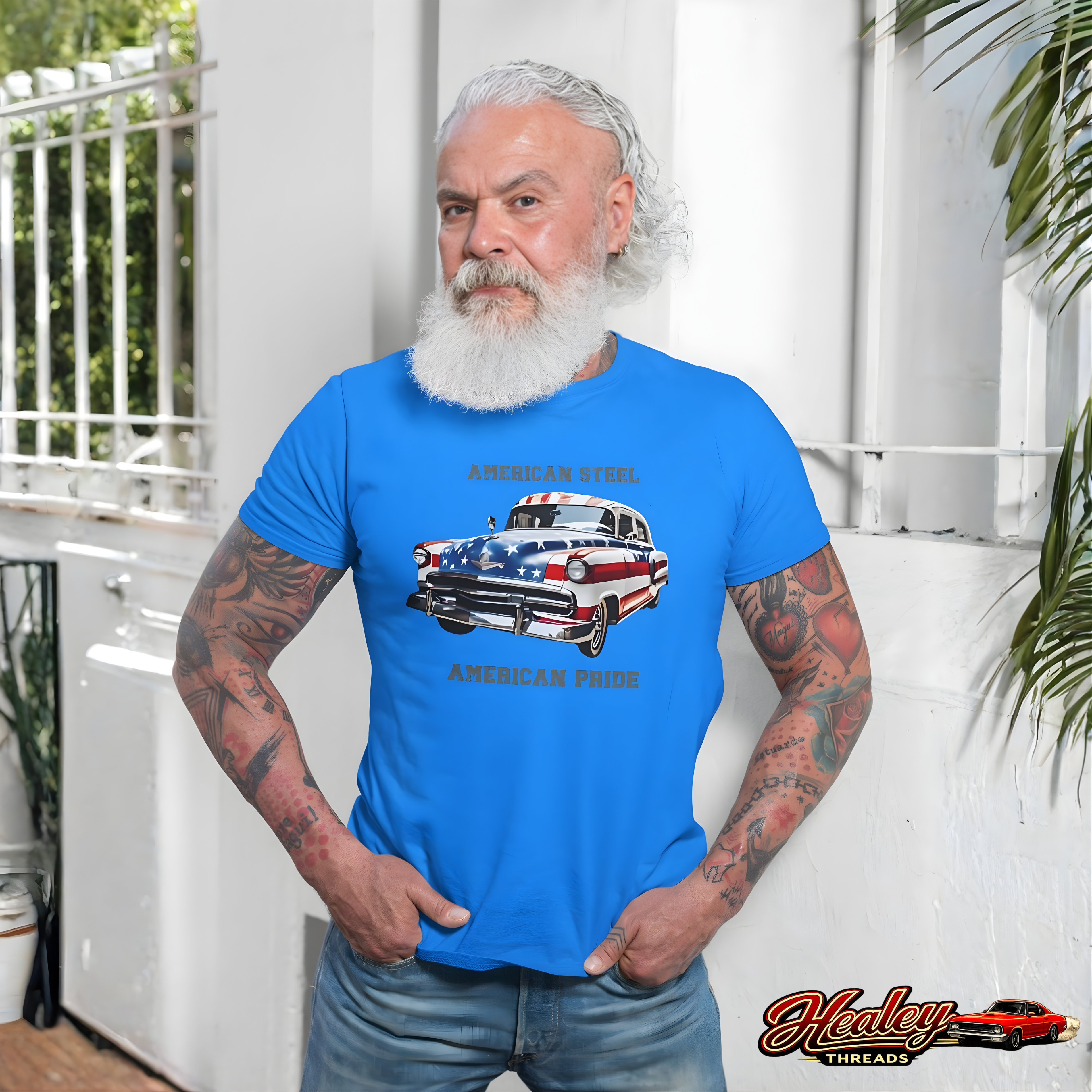 American Steel T-Shirt – Vintage Classic Car Graphic Tee