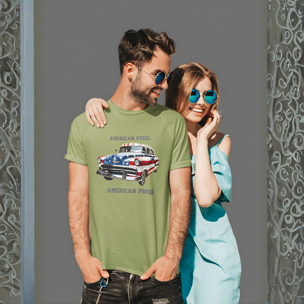 American Steel T-Shirt – Vintage Classic Car Graphic Tee