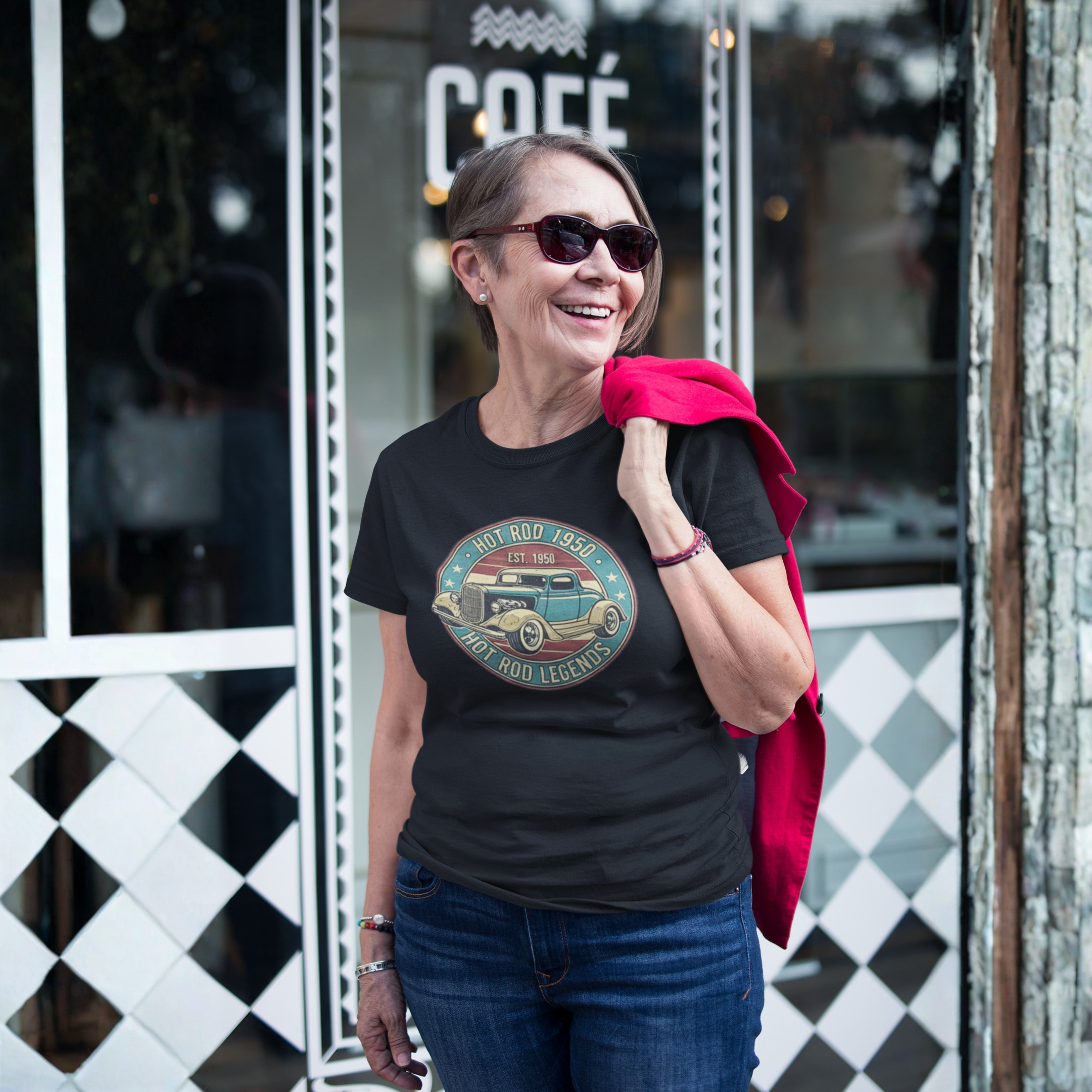Hot Rod 1950 T-Shirt – Vintage Classic Car Graphic Tee