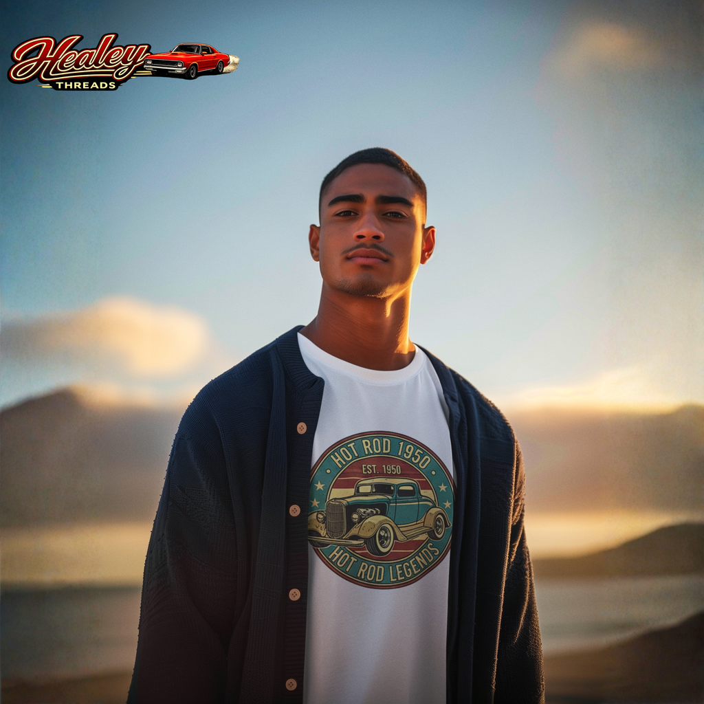 Hot Rod 1950 T-Shirt – Vintage Classic Car Graphic Tee