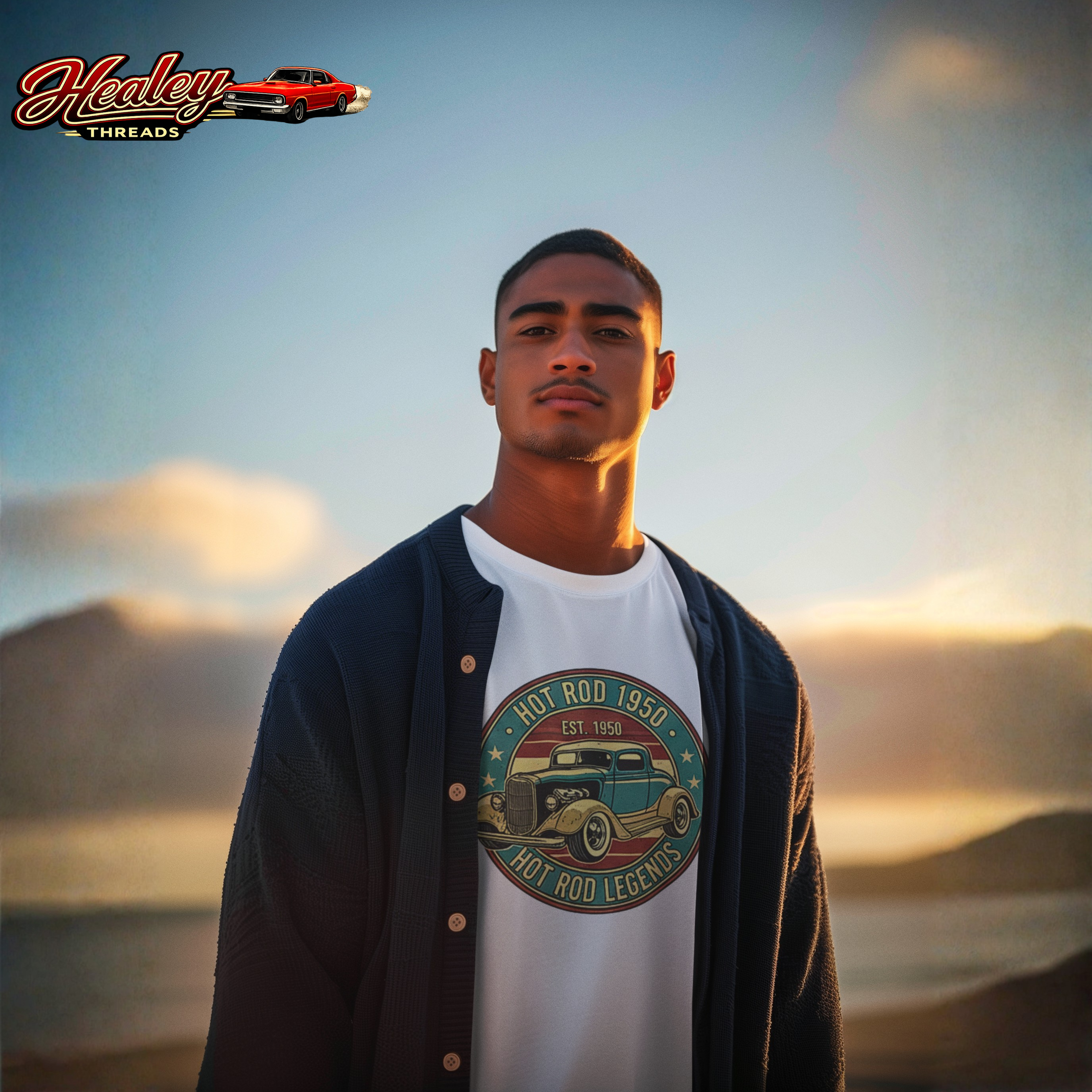 Hot Rod 1950 T-Shirt – Vintage Classic Car Graphic Tee