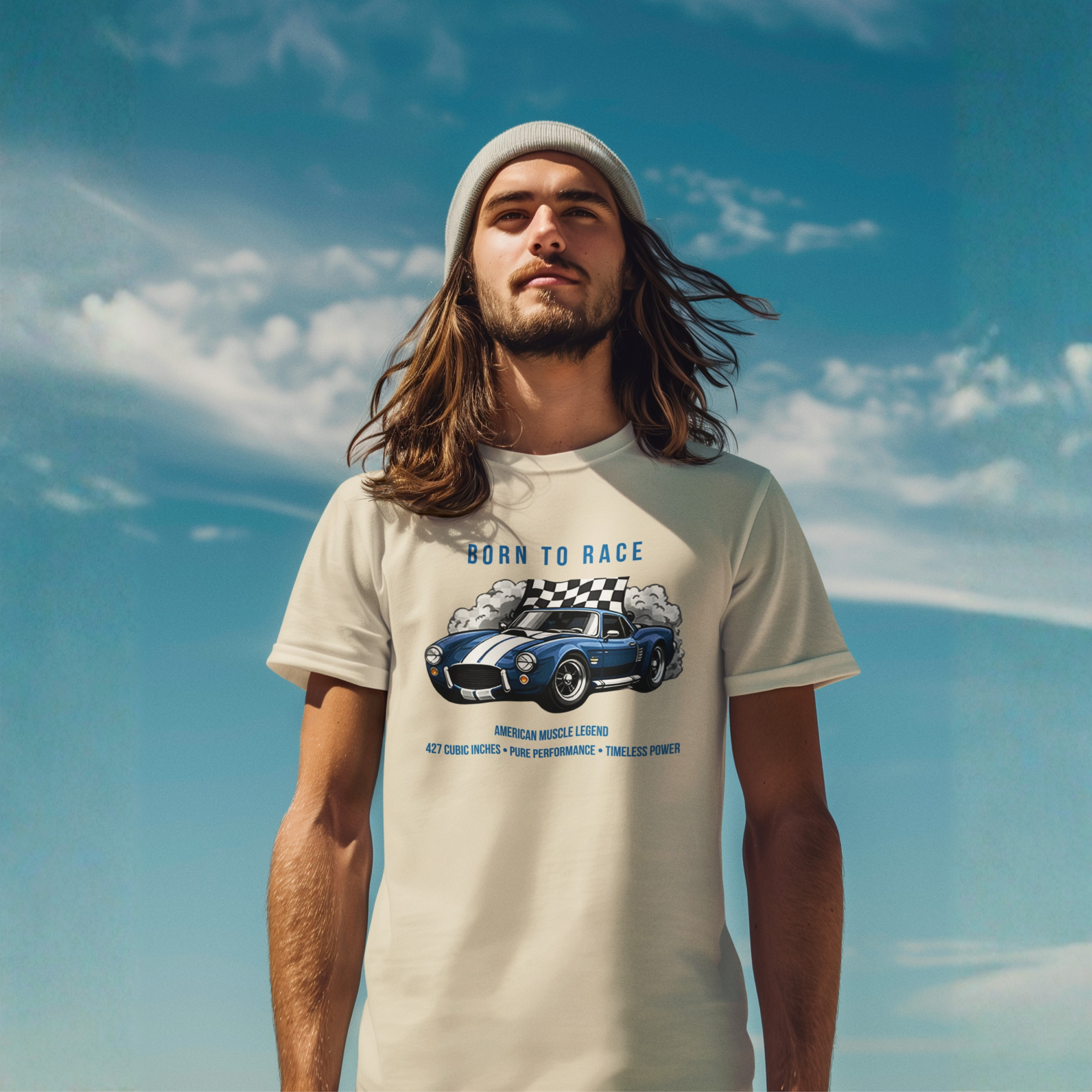 Born to Race T-Shirt – Vintage Muscle Car Graphic Tee