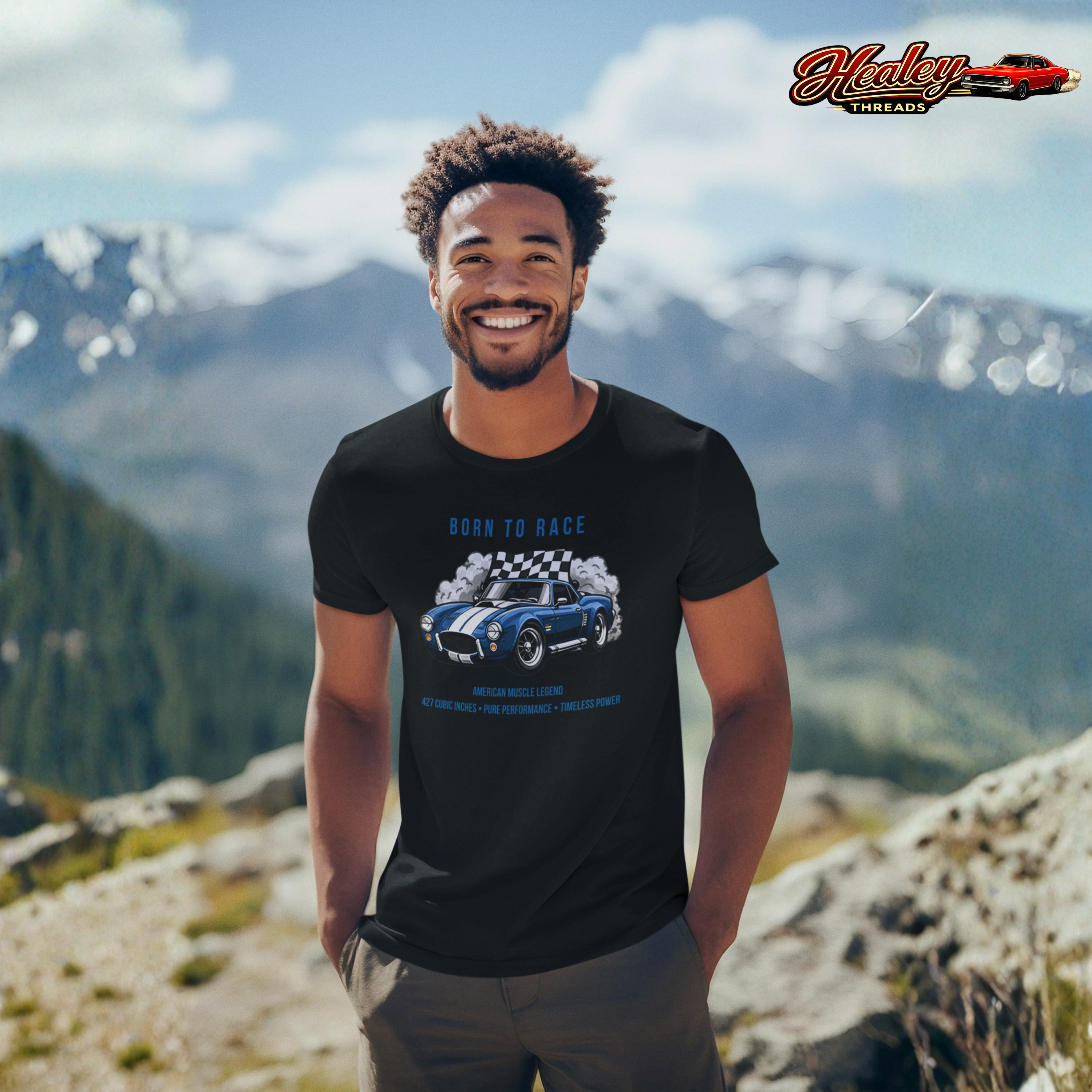 Born to Race T-Shirt – Vintage Muscle Car Graphic Tee