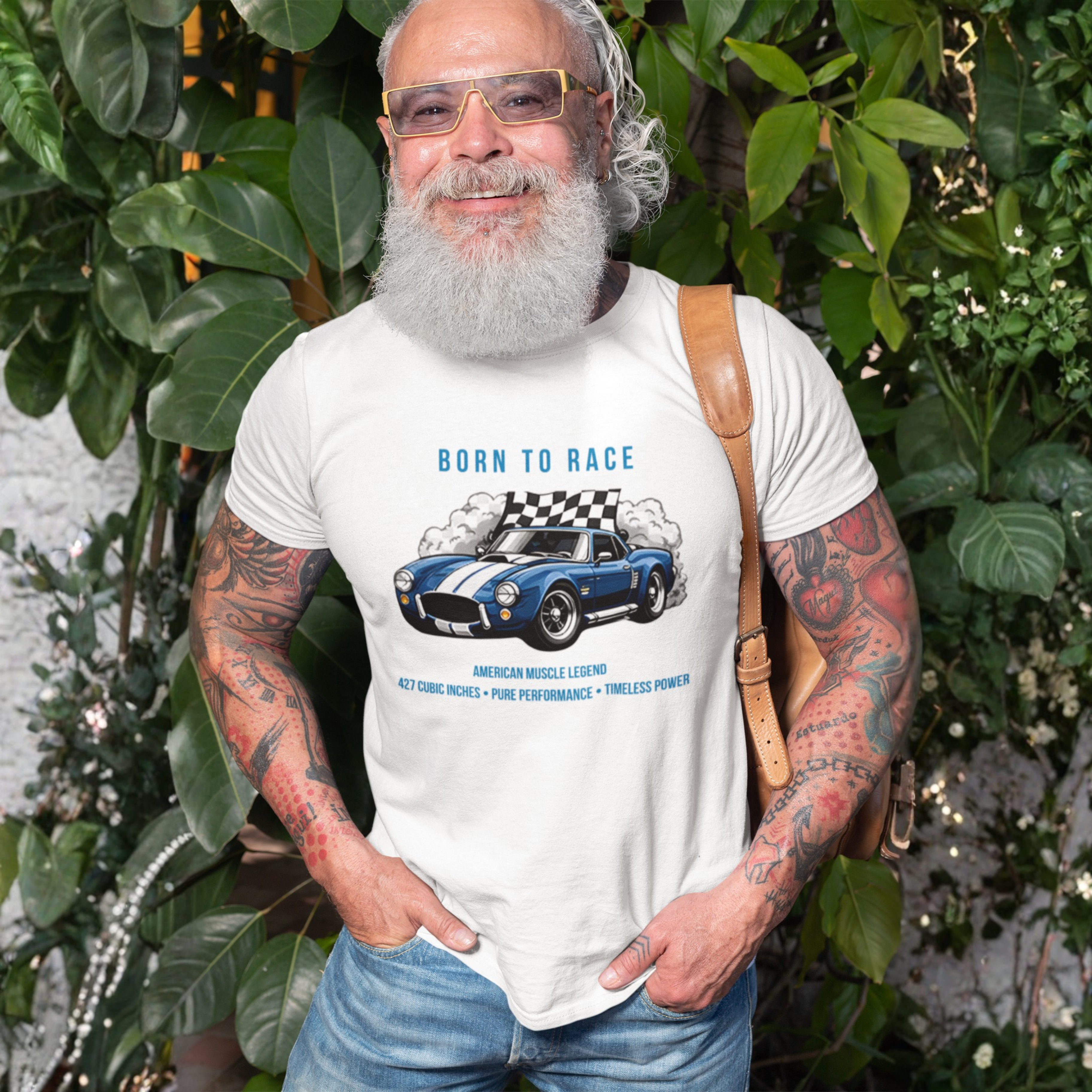 Born to Race T-Shirt – Vintage Muscle Car Graphic Tee