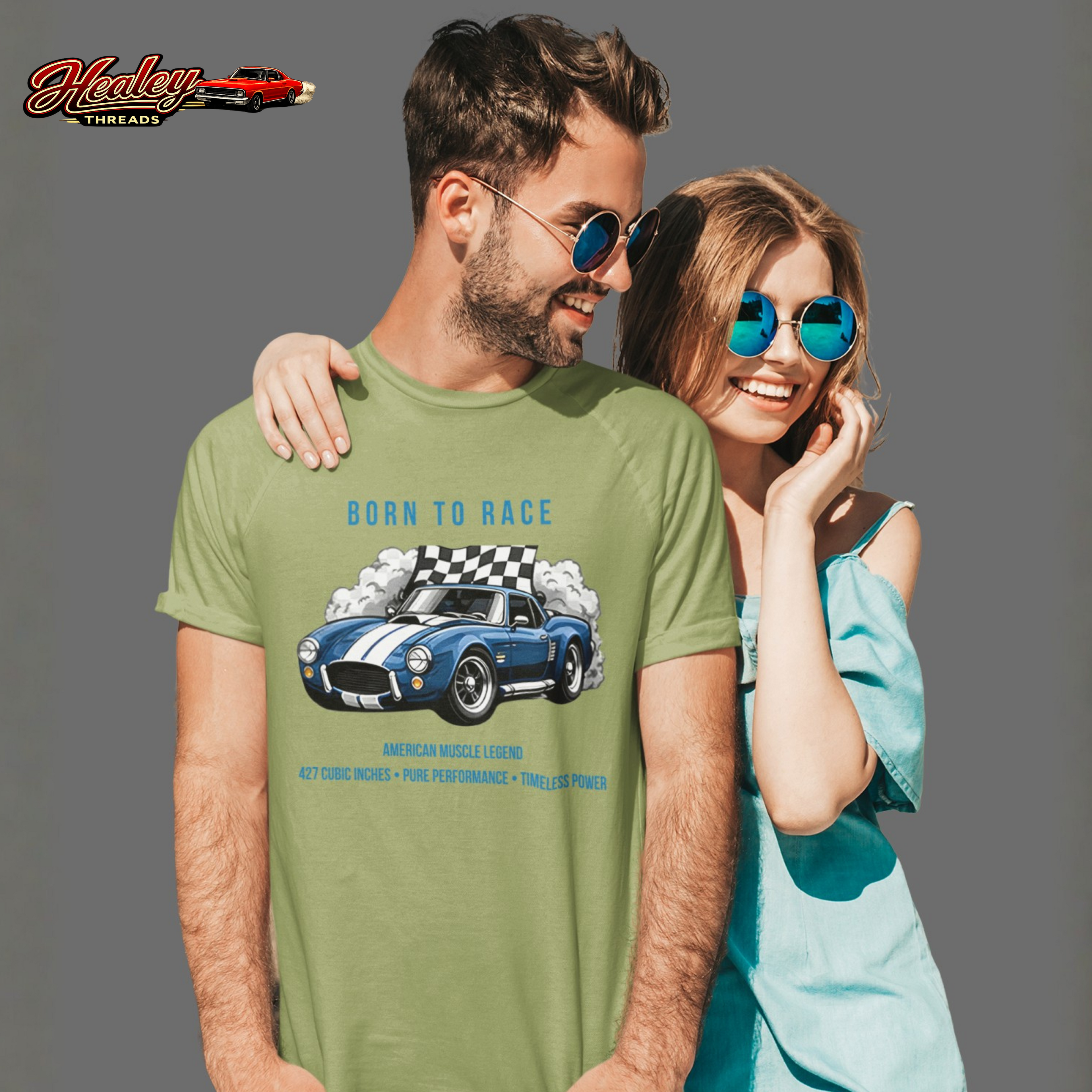 Born to Race T-Shirt – Vintage Muscle Car Graphic Tee