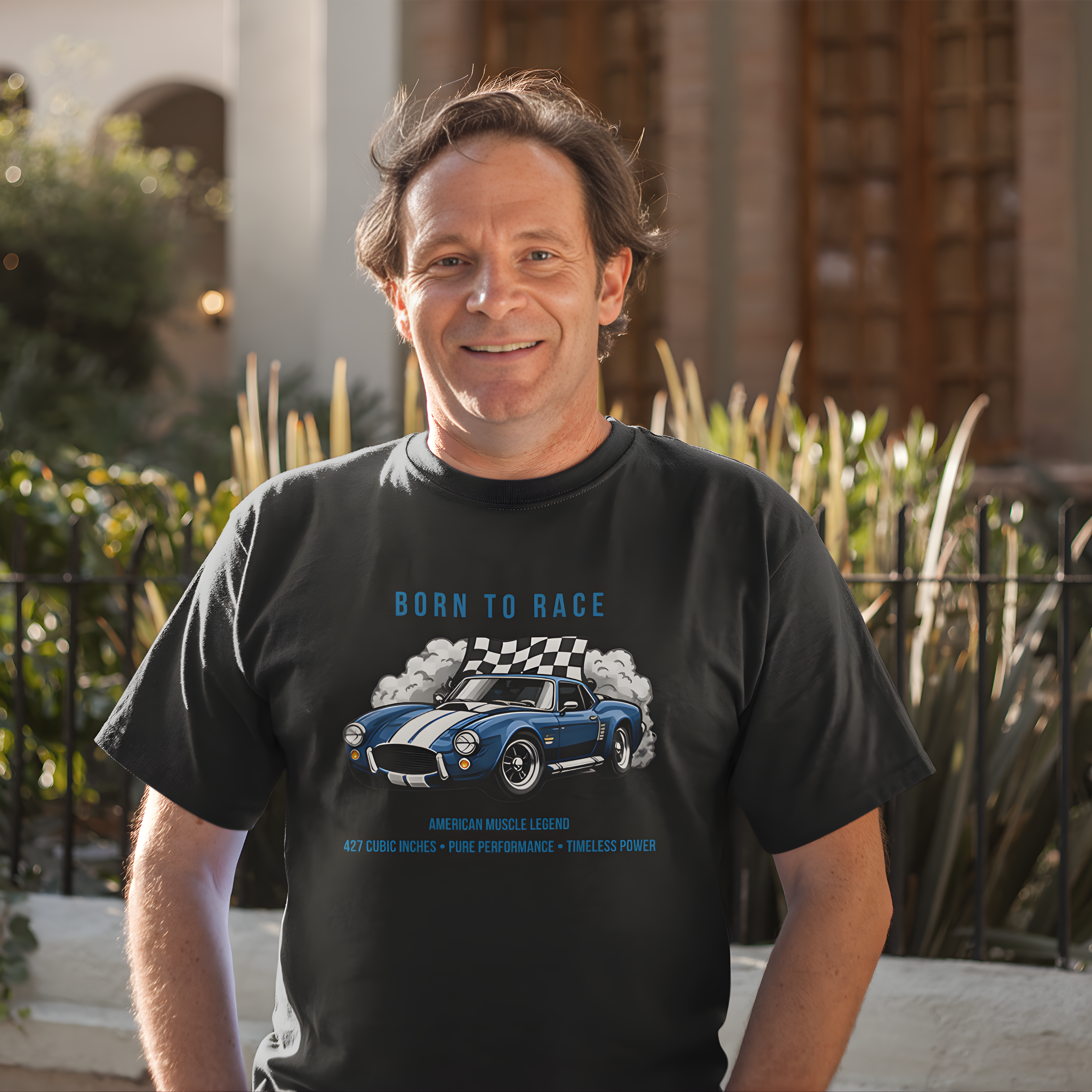 Born to Race T-Shirt – Vintage Muscle Car Graphic Tee
