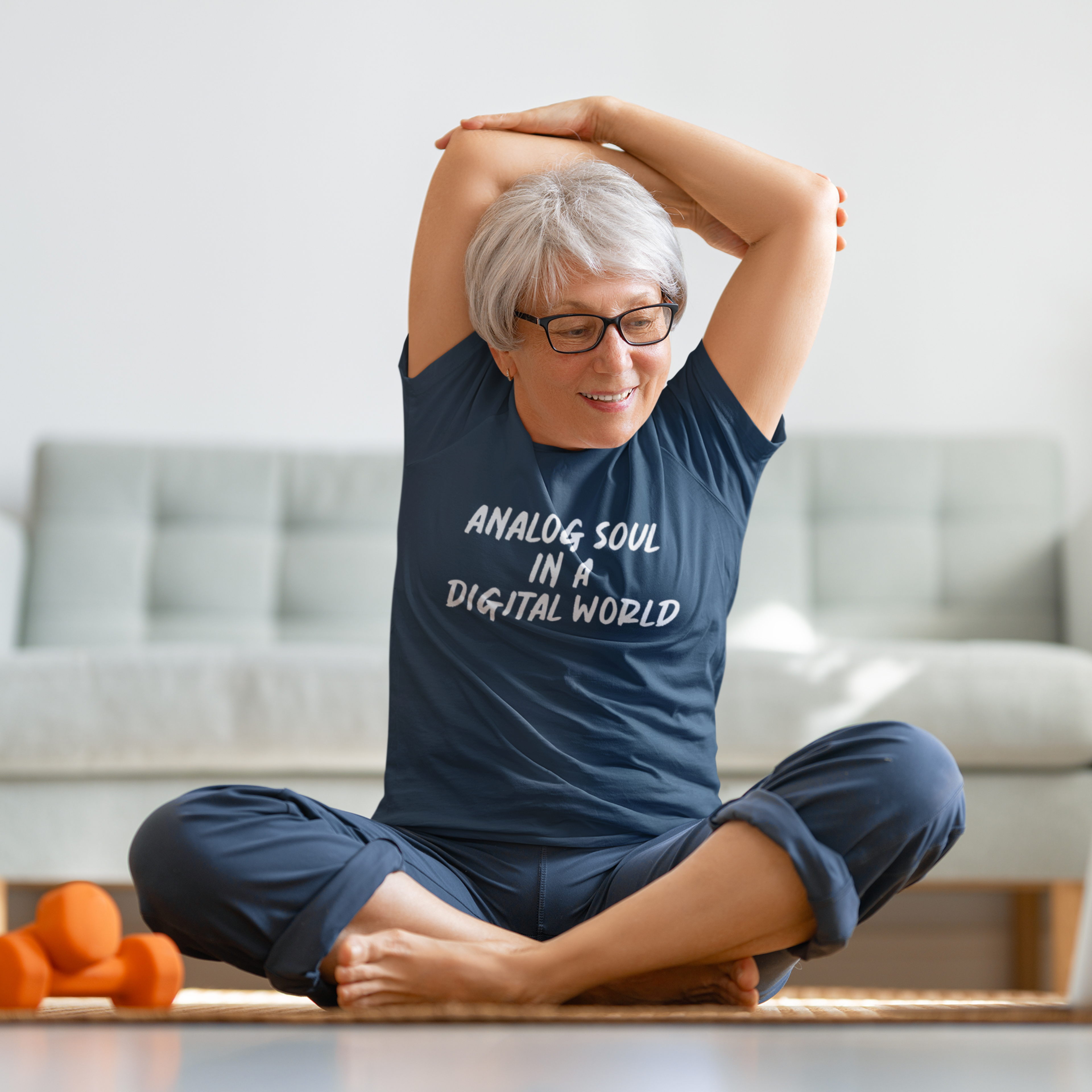 Analog Soul In A Digital World T‑Shirt | Retro Typography Tee