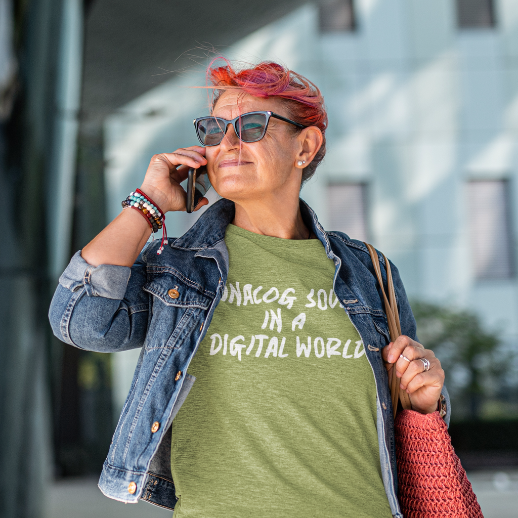Analog Soul in a Digital World T-Shirt - Vintage Lifestyle Tee