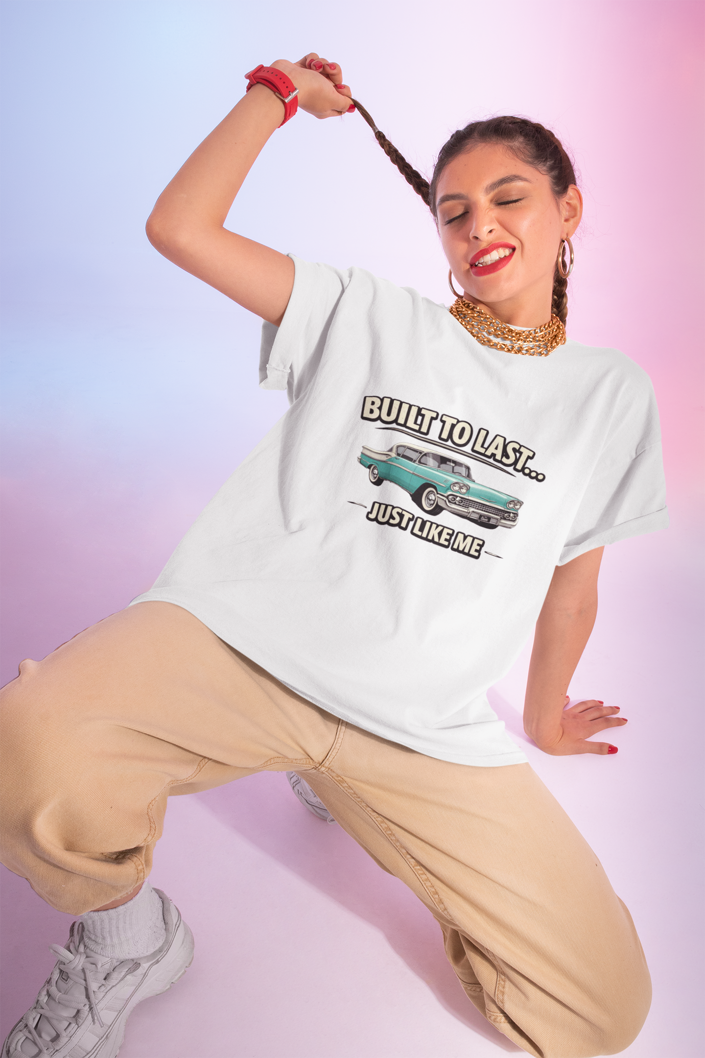 Built To Last Just Like Me | Classic American Car Tee