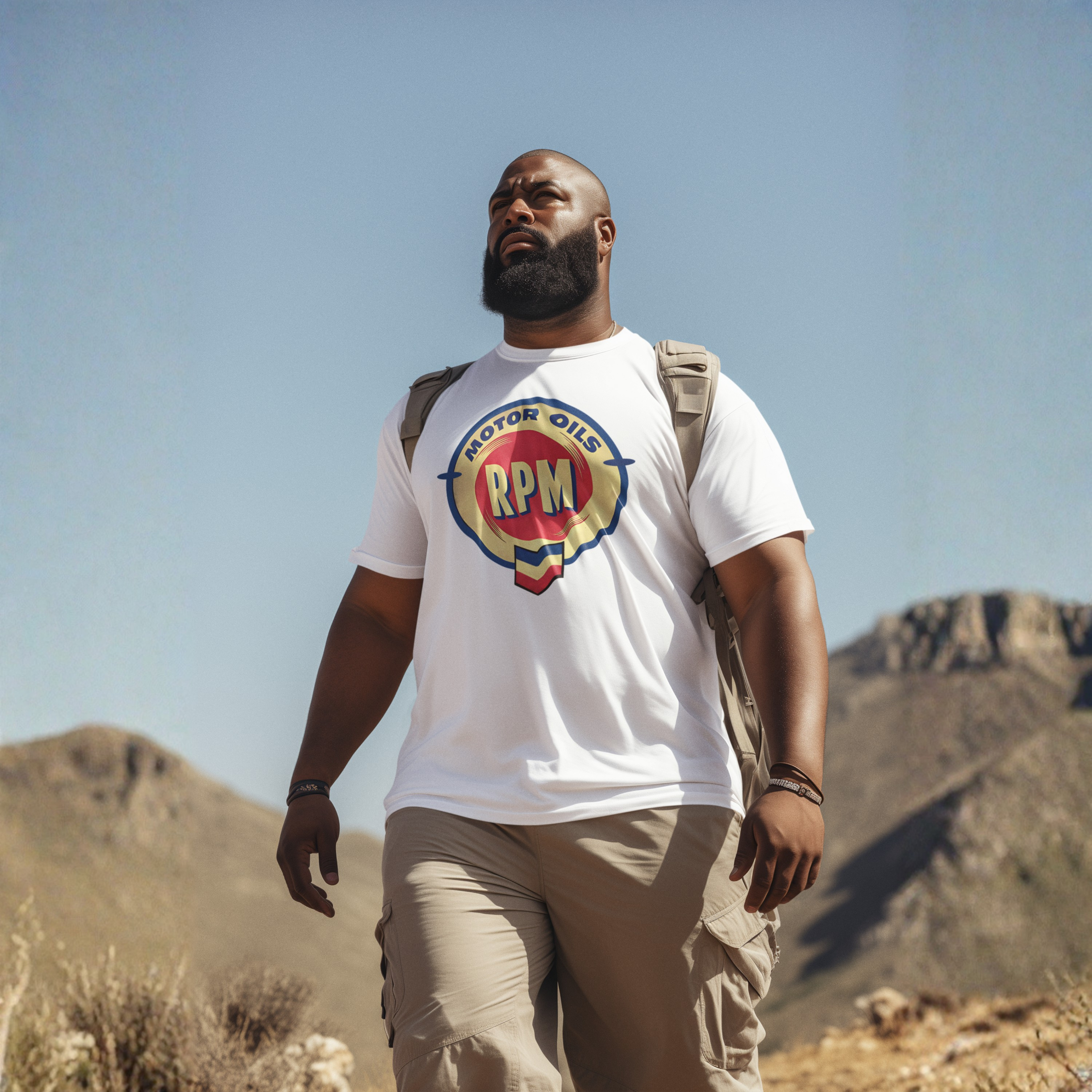 RPM Motor Oils Vintage T-Shirt - Classic Car Graphic Tee