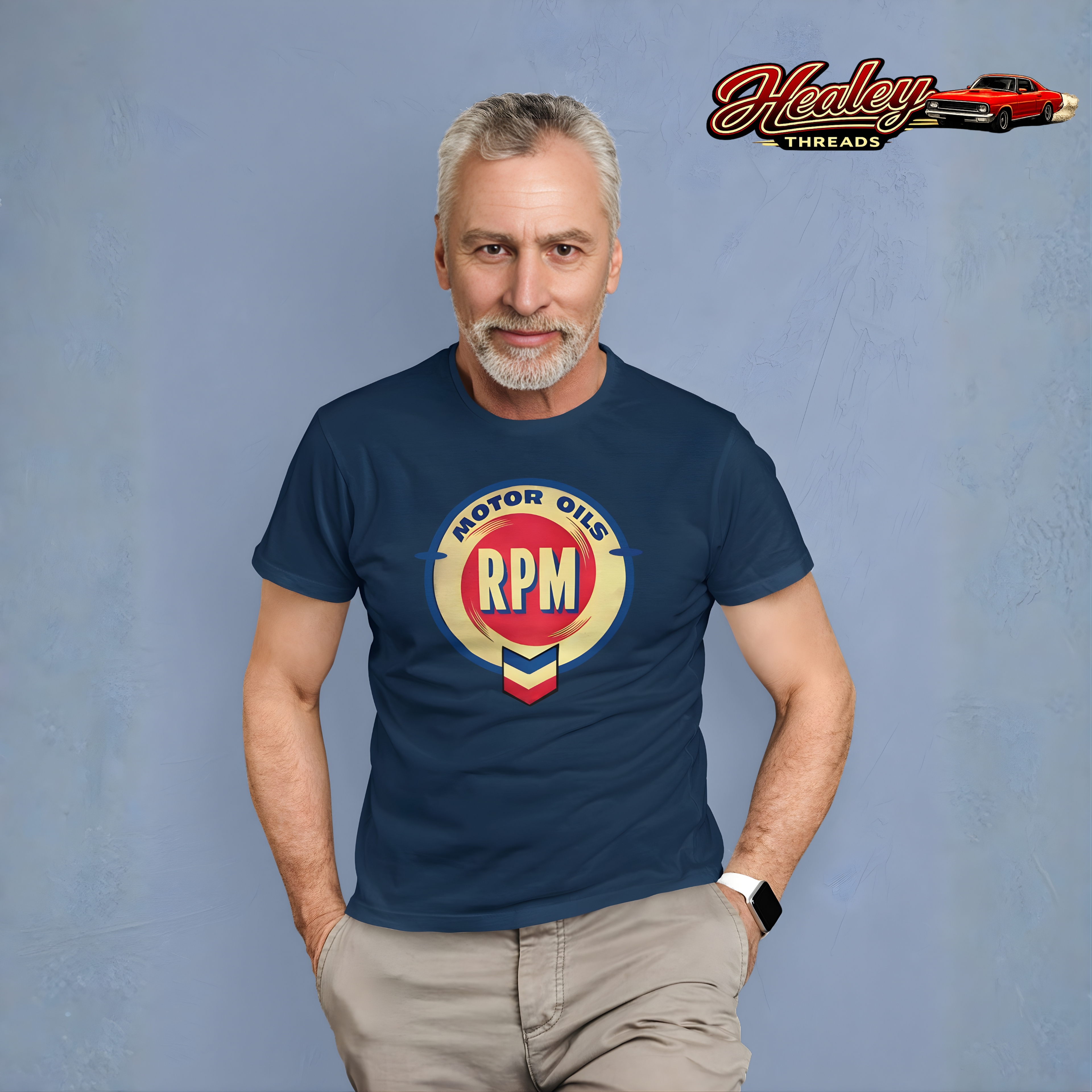 RPM Motor Oils Vintage T-Shirt - Classic Car Graphic Tee