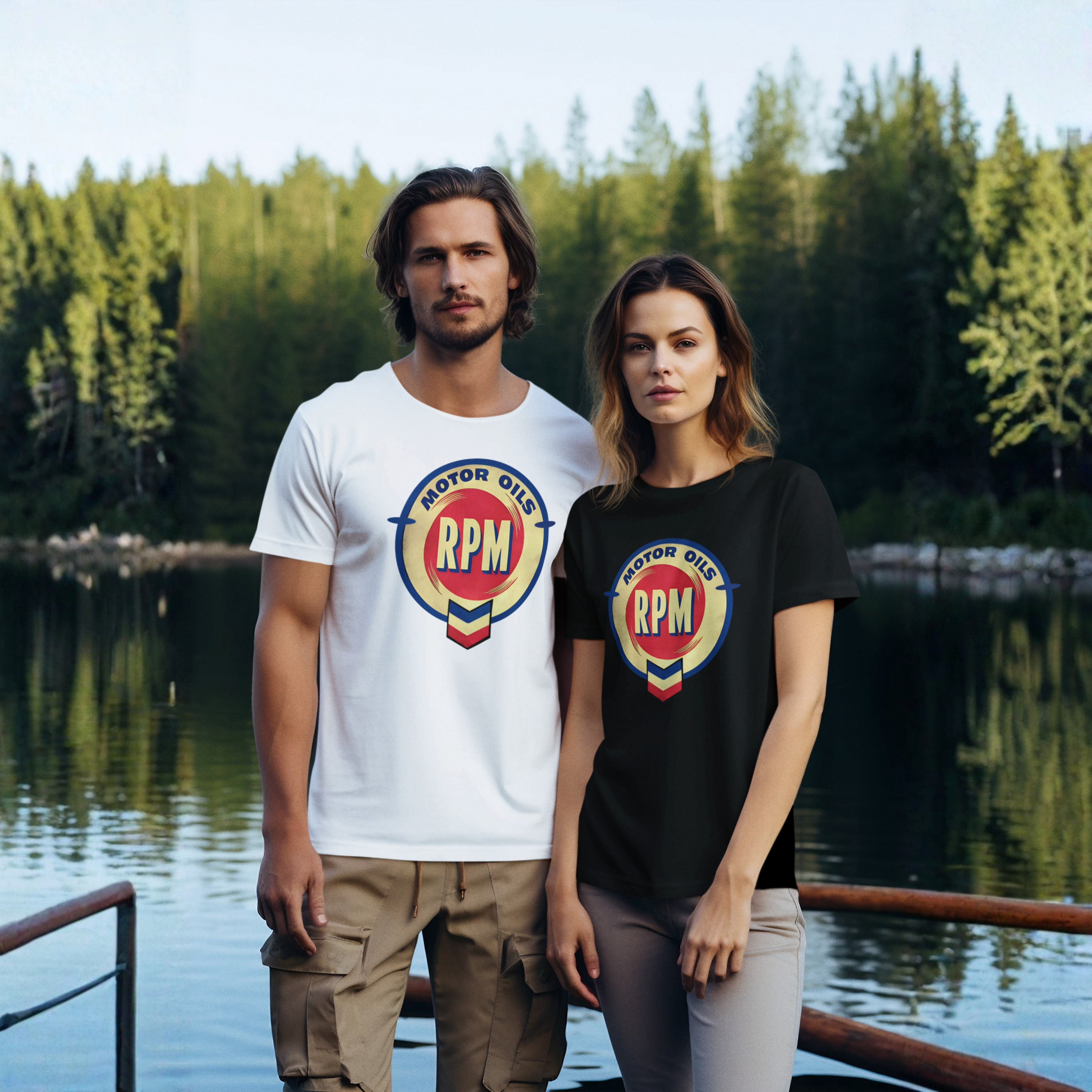 RPM Motor Oils Vintage T-Shirt - Classic Car Graphic Tee