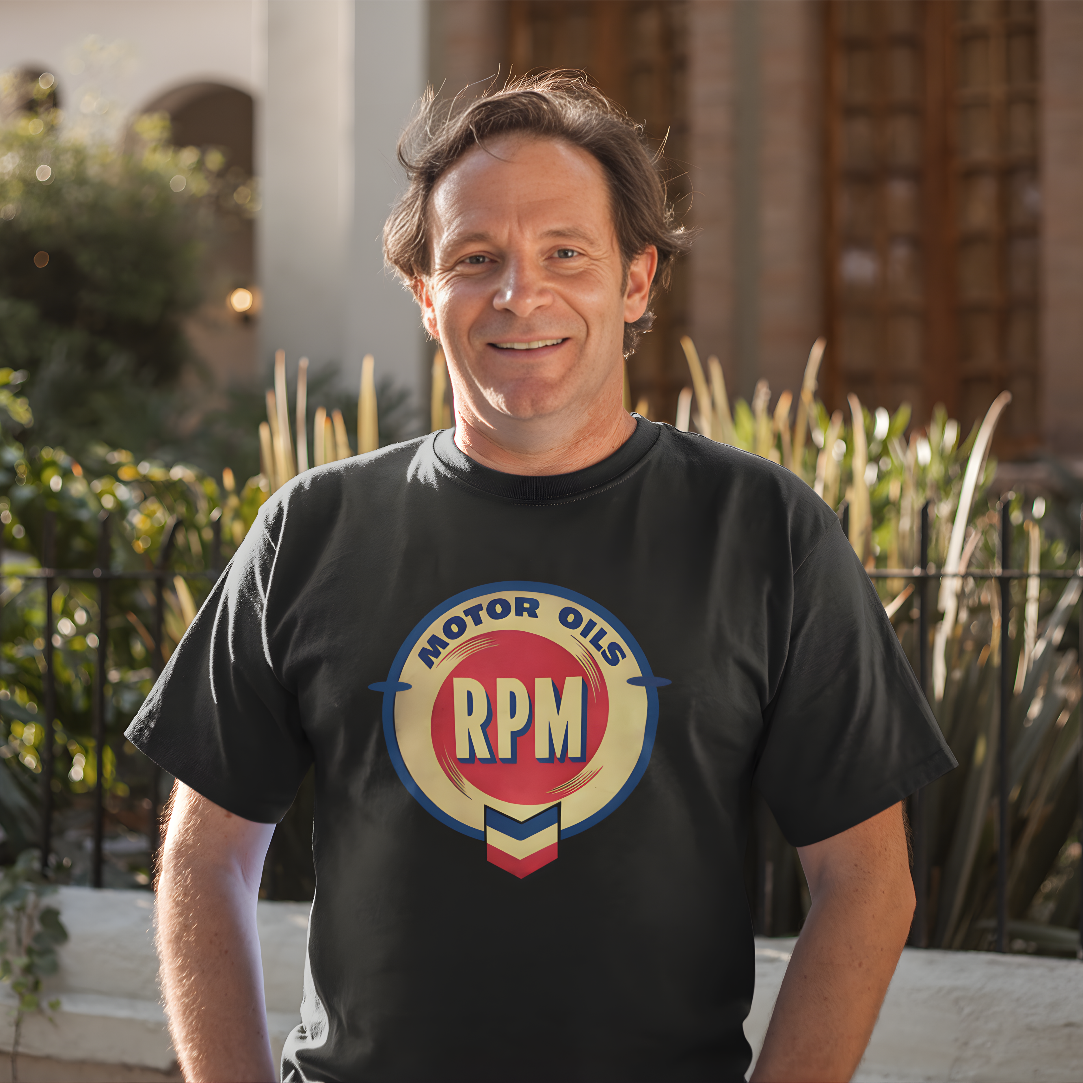 RPM Motor Oils Vintage T-Shirt - Classic Car Graphic Tee