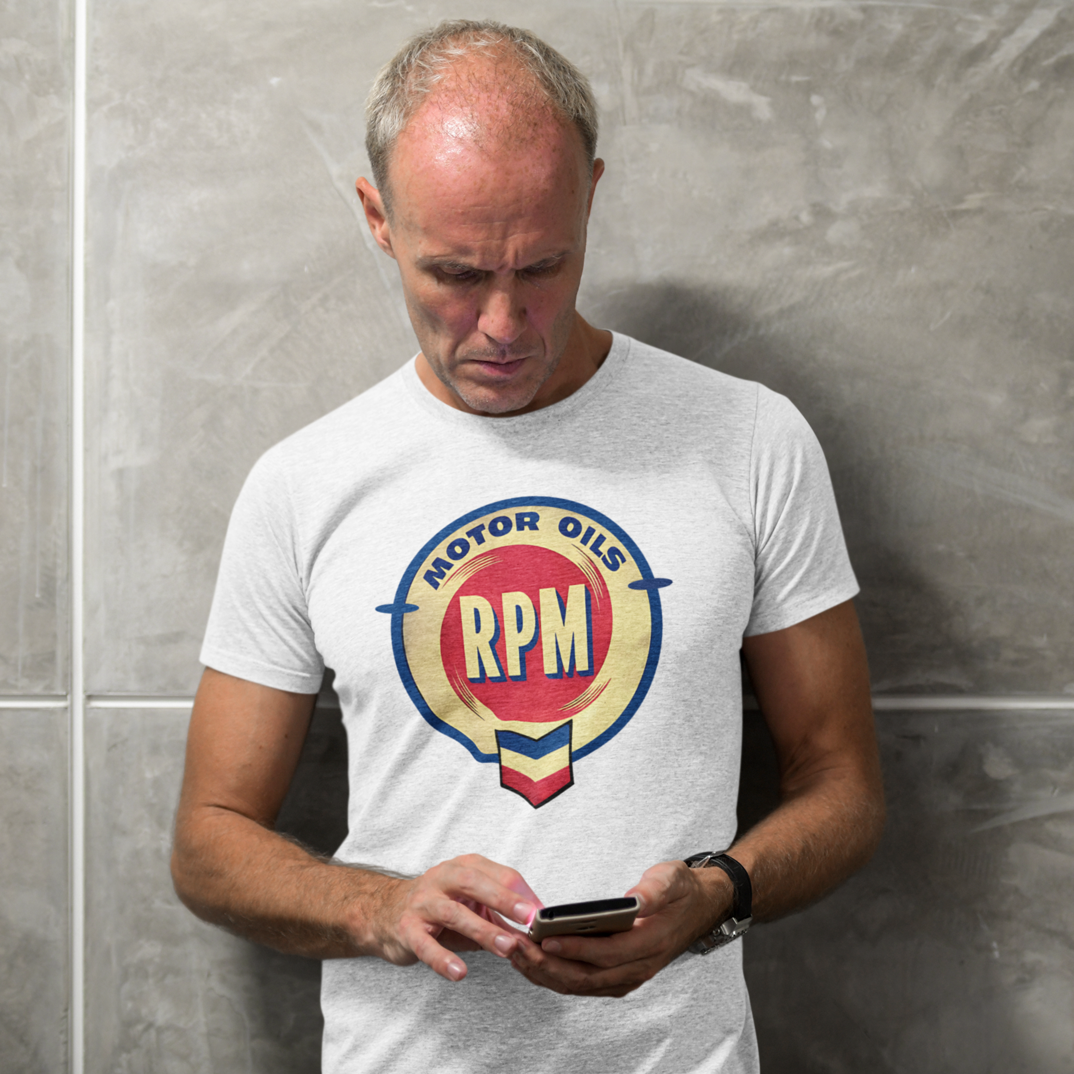 RPM Motor Oils Vintage T-Shirt - Classic Car Graphic Tee