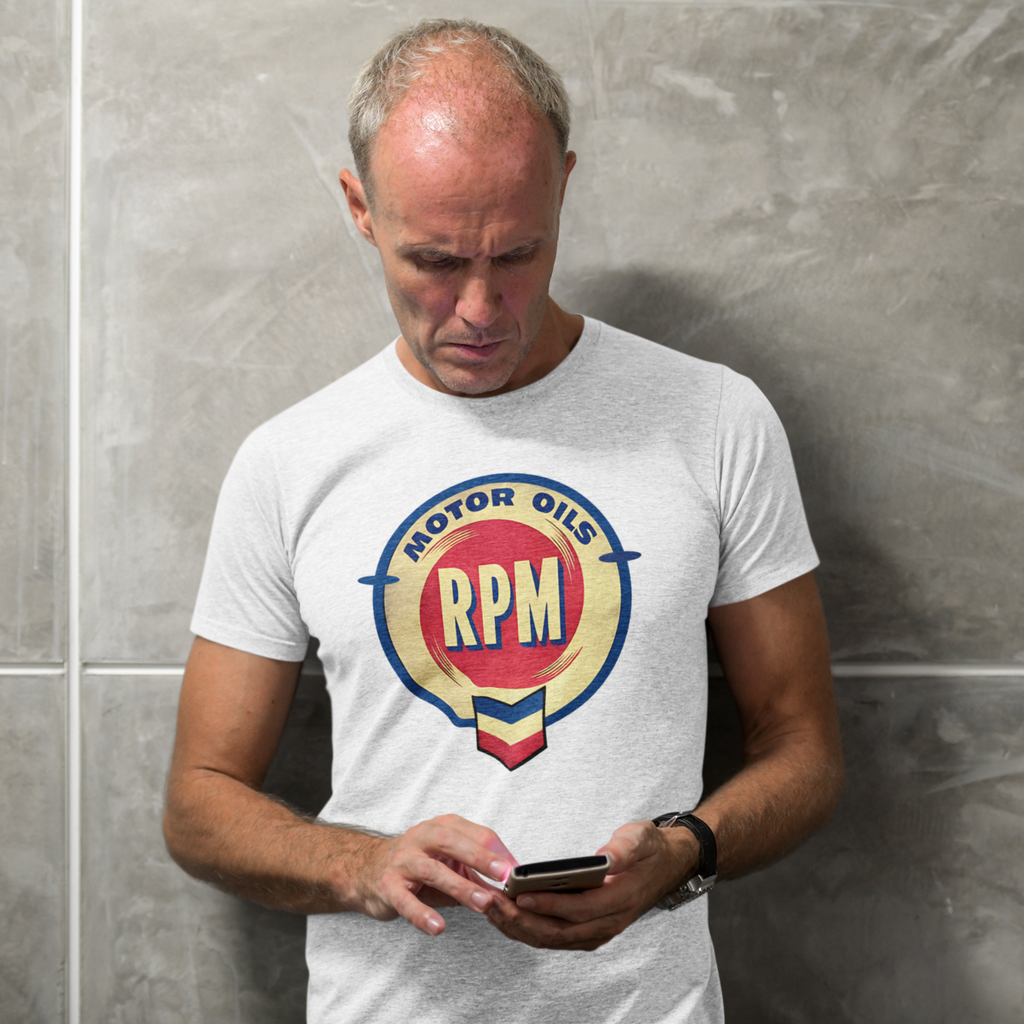 RPM Motor Oils Vintage Logo Tee - Retro Automotive Graphic T-Shirt