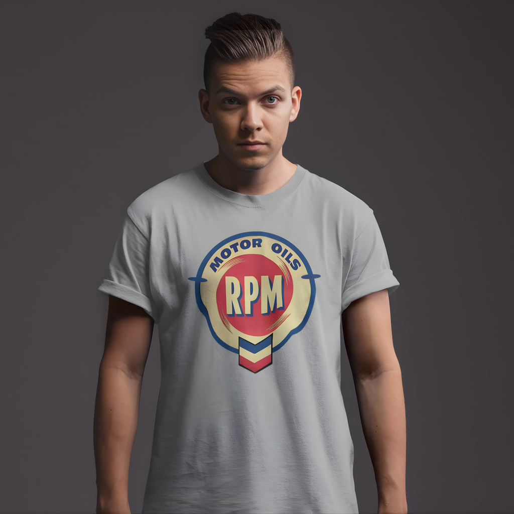 Vintage RPM Motor Oil T-Shirt – Retro Garage Style Tee